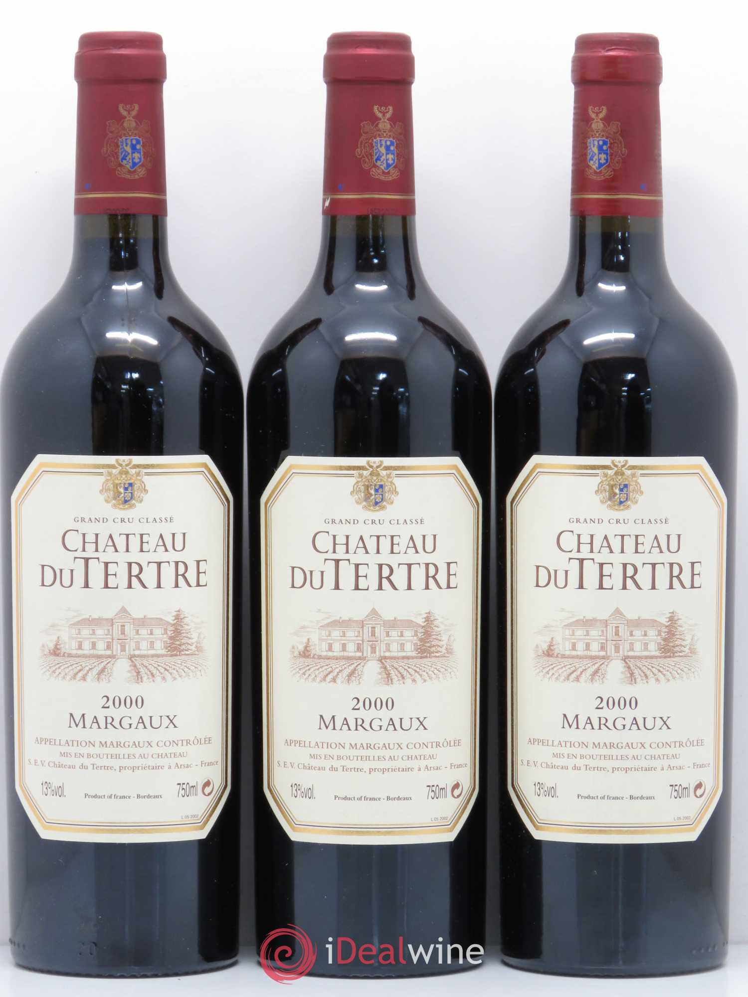 Château du Tertre 5ème Grand Cru Classé 2000 - Lot de 6 bouteilles - 2