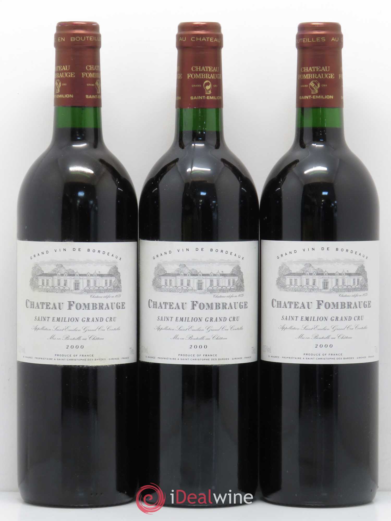 Château Fombrauge Grand Cru Classé 2000 - Lot de 6 bouteilles - 1