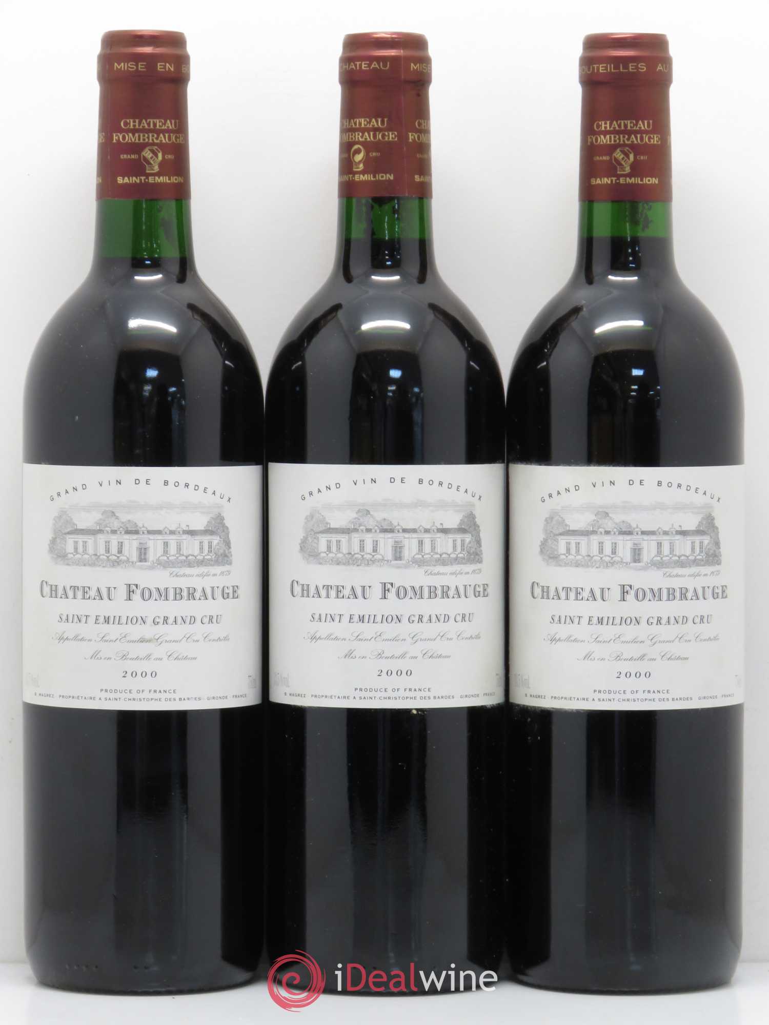 Château Fombrauge Grand Cru Classé 2000 - Lot de 6 bouteilles - 2