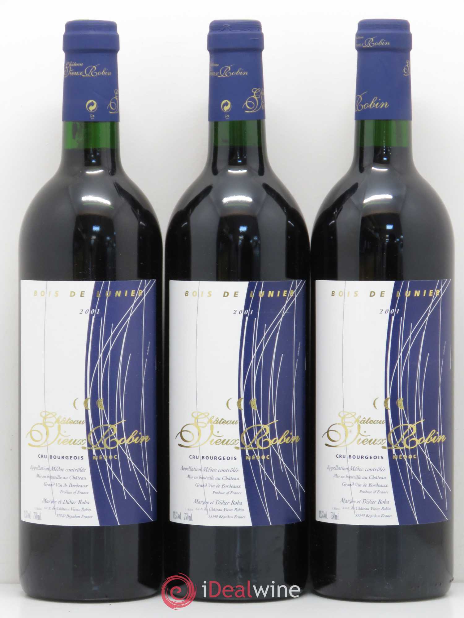Château Vieux Robin Cru Bourgeois 2001 - Lot of 12 bottles - 2