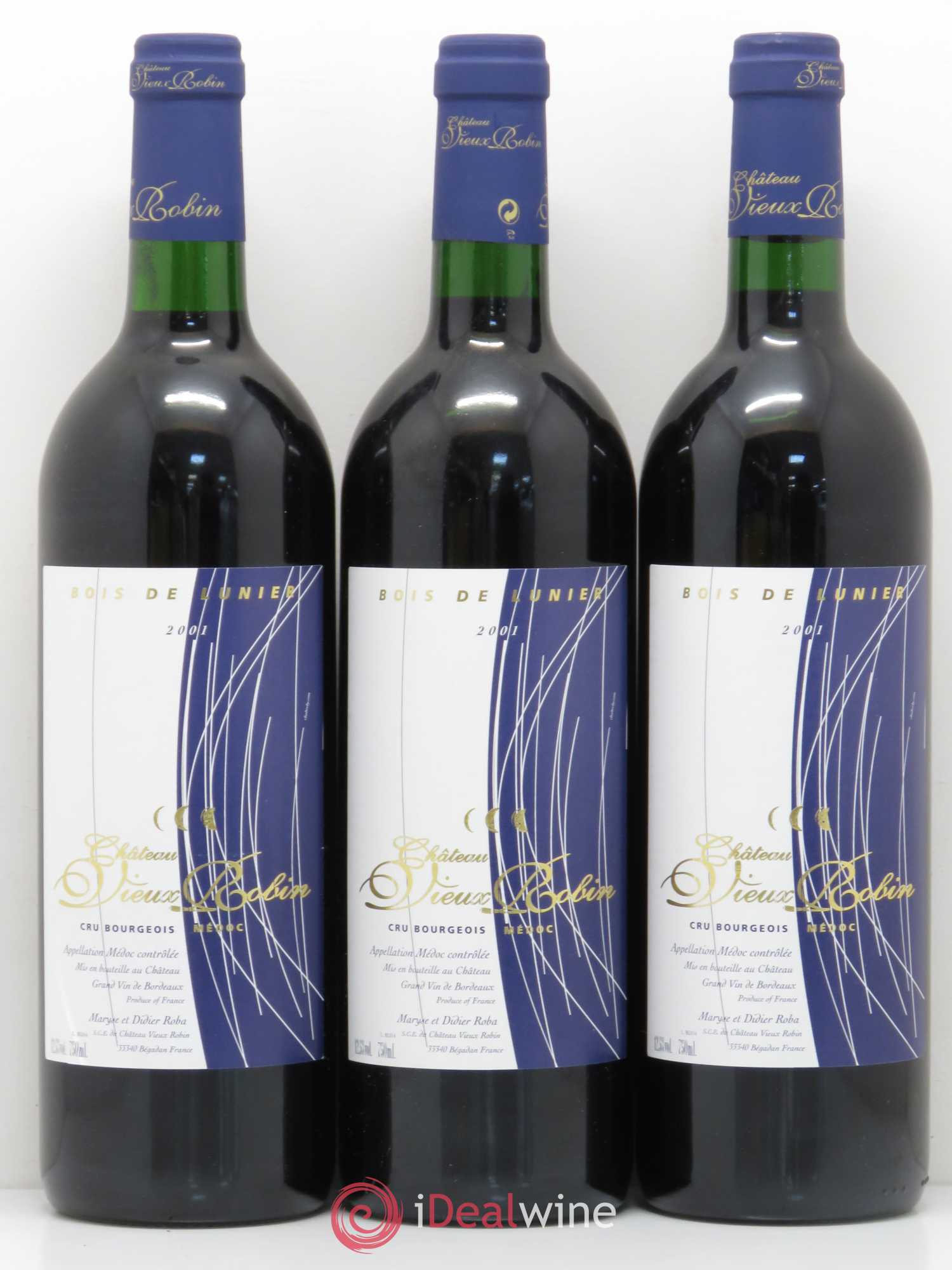 Château Vieux Robin Cru Bourgeois 2001 - Lot of 12 bottles - 3