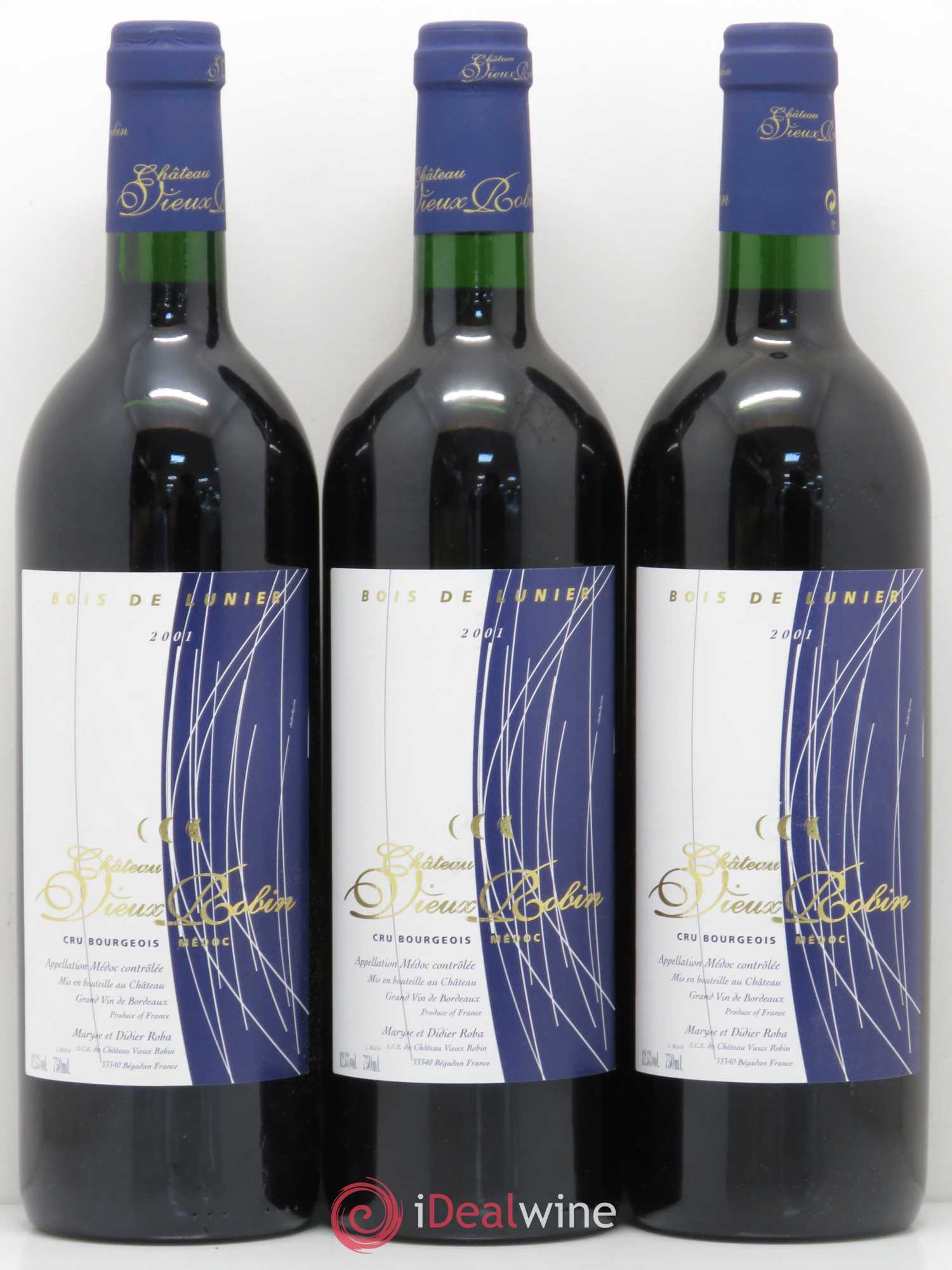 Château Vieux Robin Cru Bourgeois 2001 - Lot of 12 bottles - 4