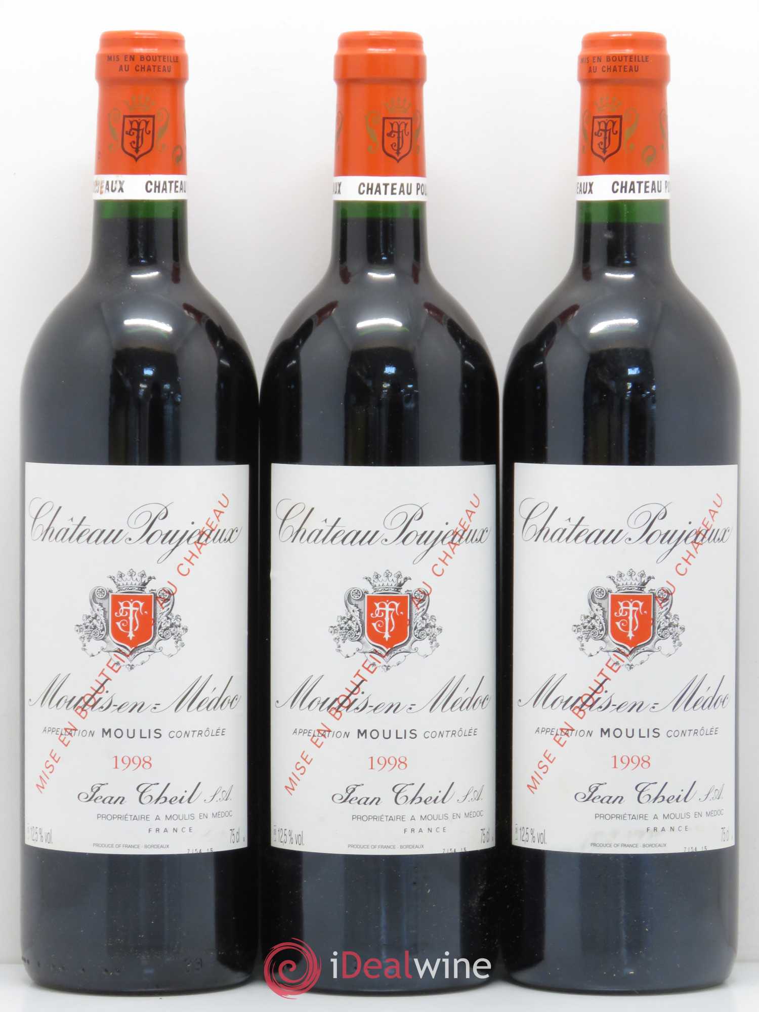 Château Poujeaux 1998 - Lot de 12 bouteilles - 3