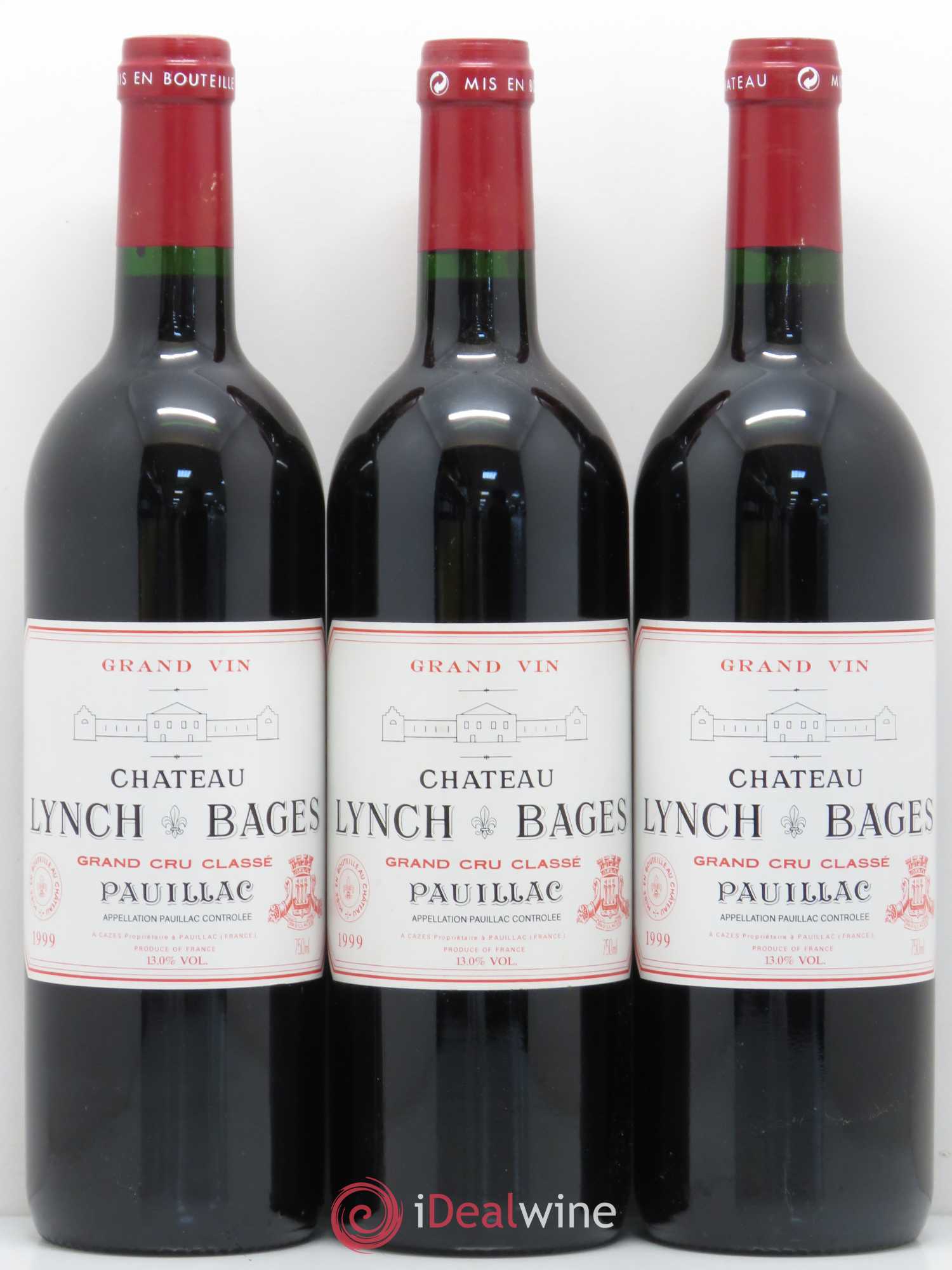 Château Lynch Bages 5ème Grand Cru Classé 1999 - Lot de 12 bouteilles - 1