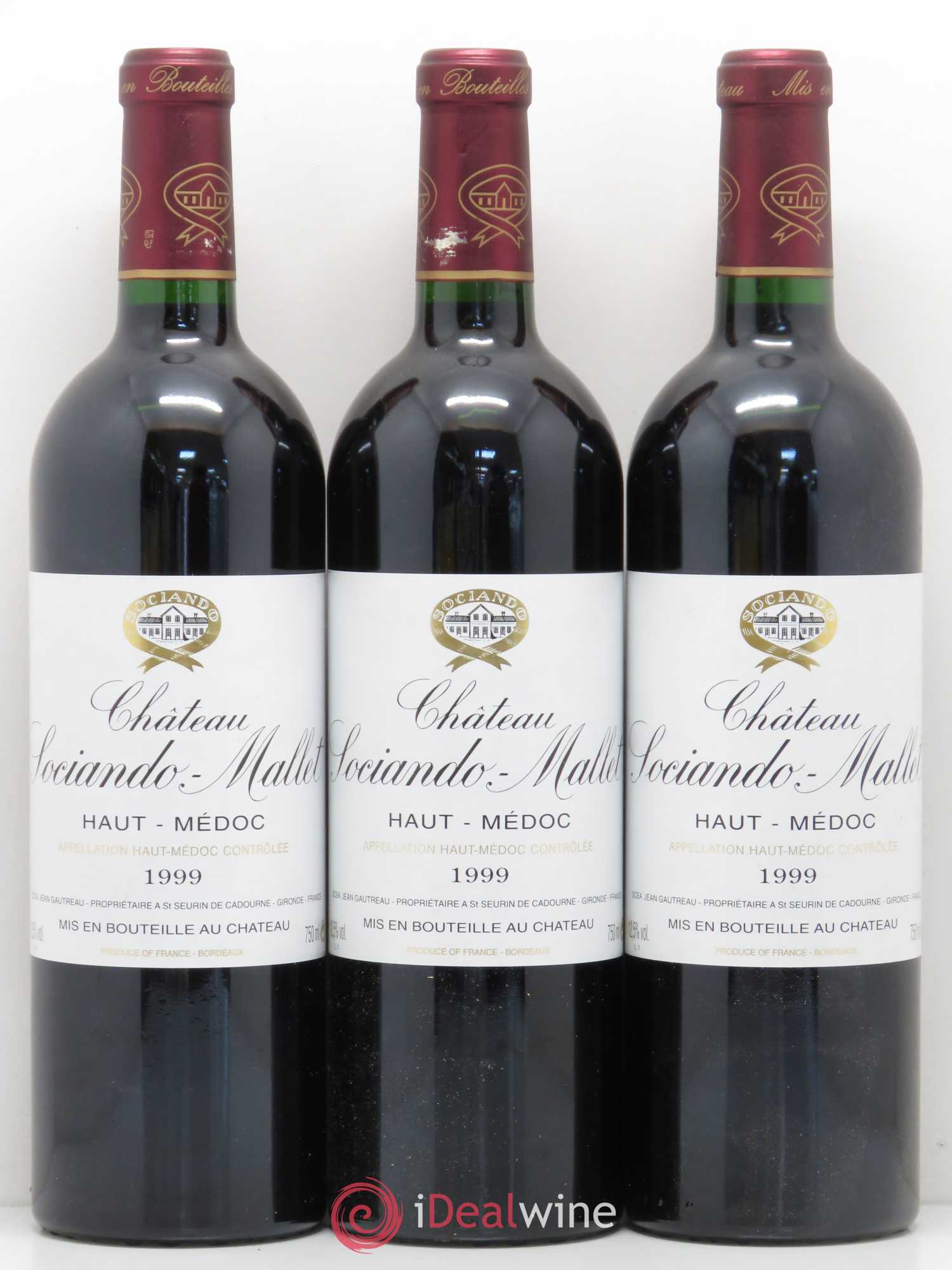 Château Sociando Mallet 1999 - Lot de 12 bouteilles - 3