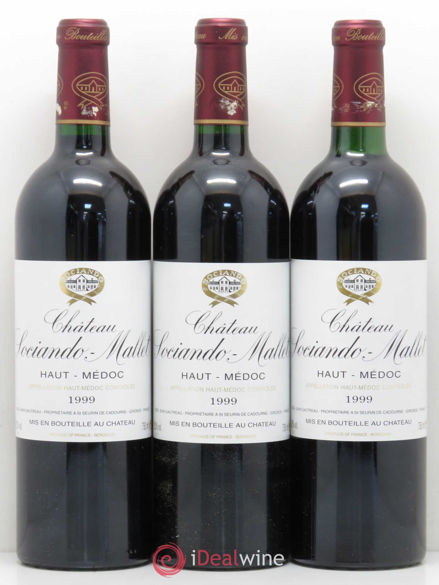 Château Sociando Mallet 1999 - Lot de 12 bouteilles - 4