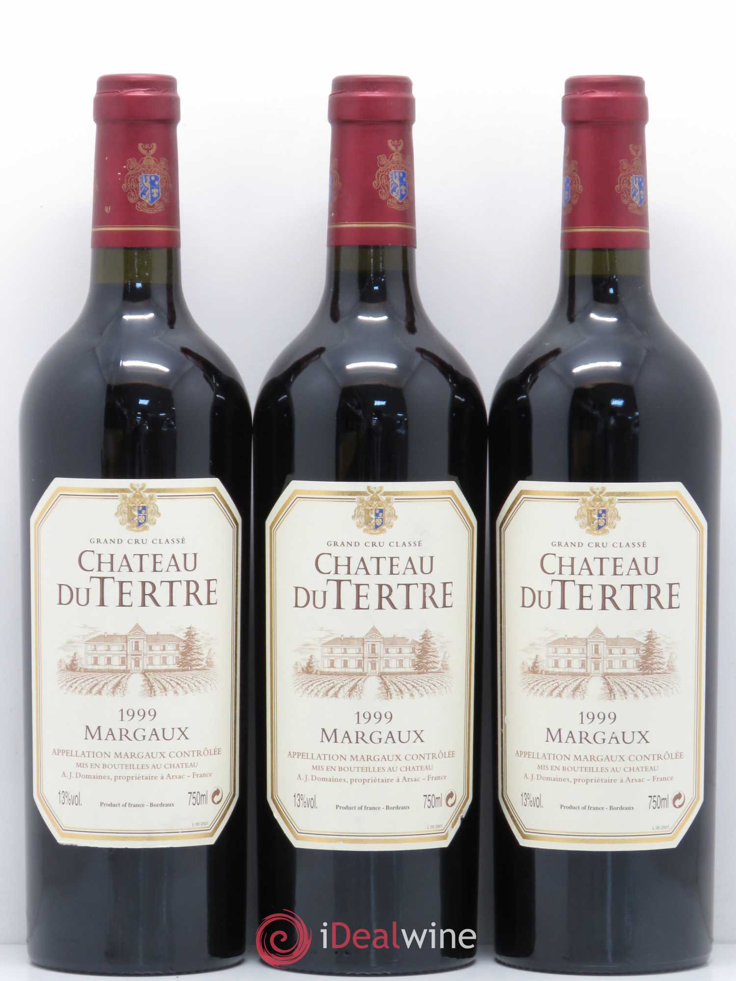 Château du Tertre 5ème Grand Cru Classé 1999 - Lot de 6 bouteilles - 2