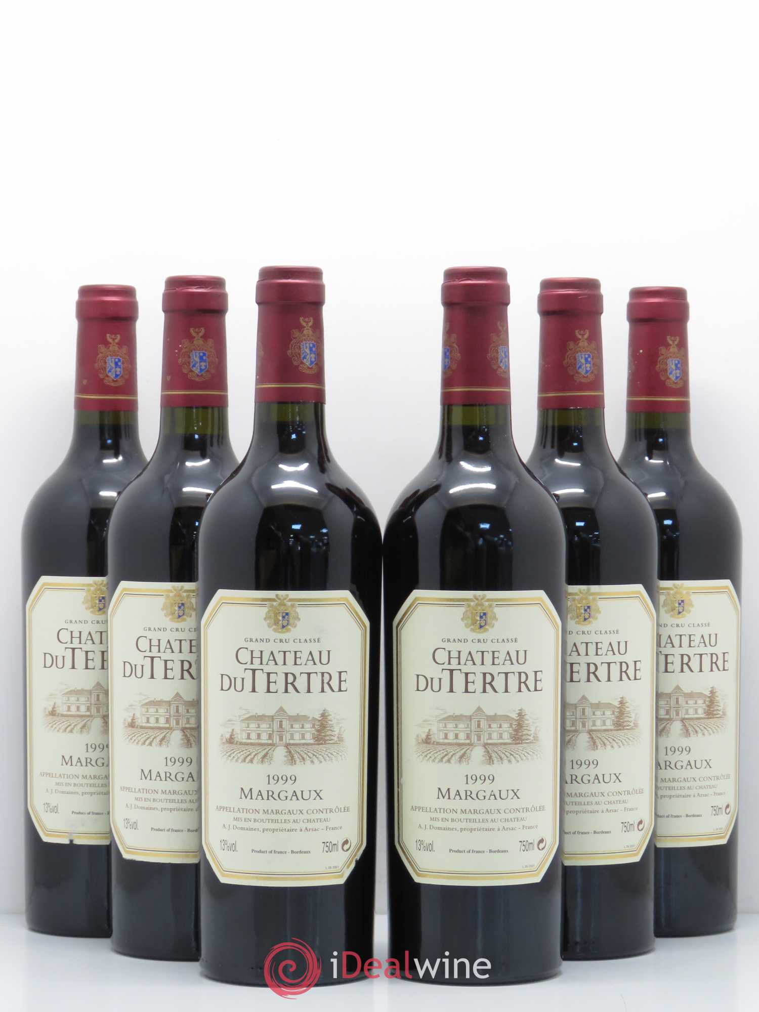 Château du Tertre 5ème Grand Cru Classé 1999 - Lot de 6 bouteilles - 0