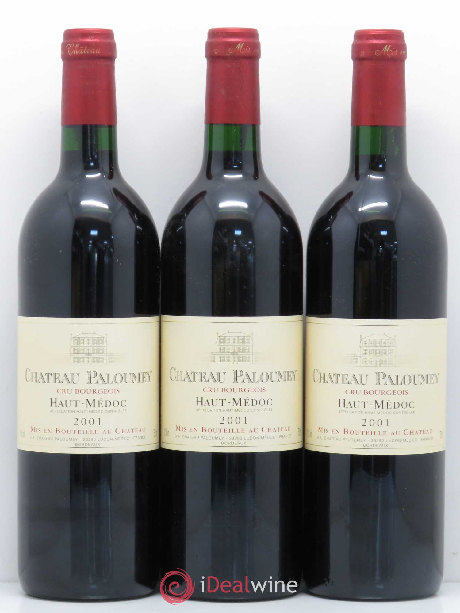 Château Paloumey Cru Bourgeois 2001 - Lot de 12 bouteilles - 1