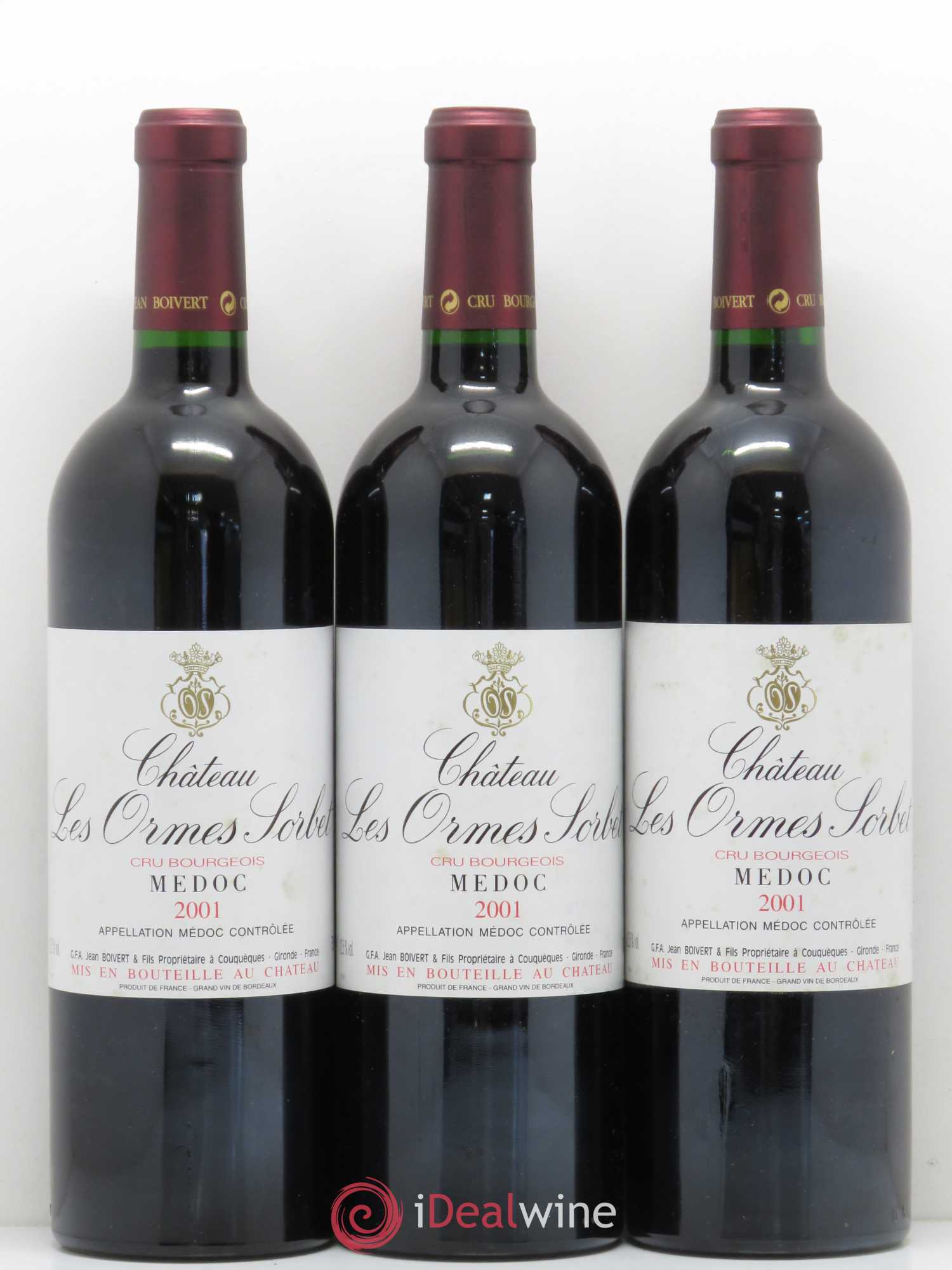 Château les Ormes Sorbet Cru Bourgeois 2001 - Lot de 12 bouteilles - 4