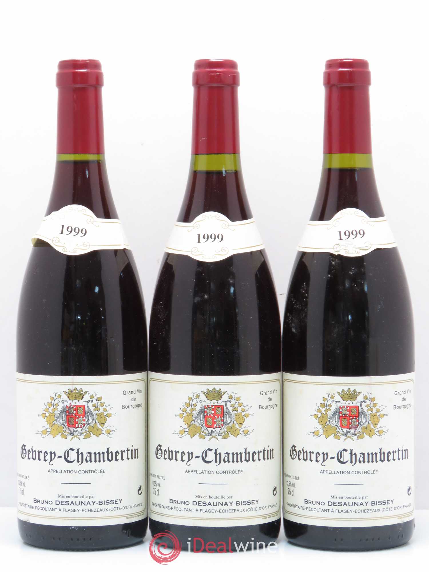 Gevrey-Chambertin Domaine Bruno Desaunay-Bissey 1999 - Posten von 3 Flaschen - 0
