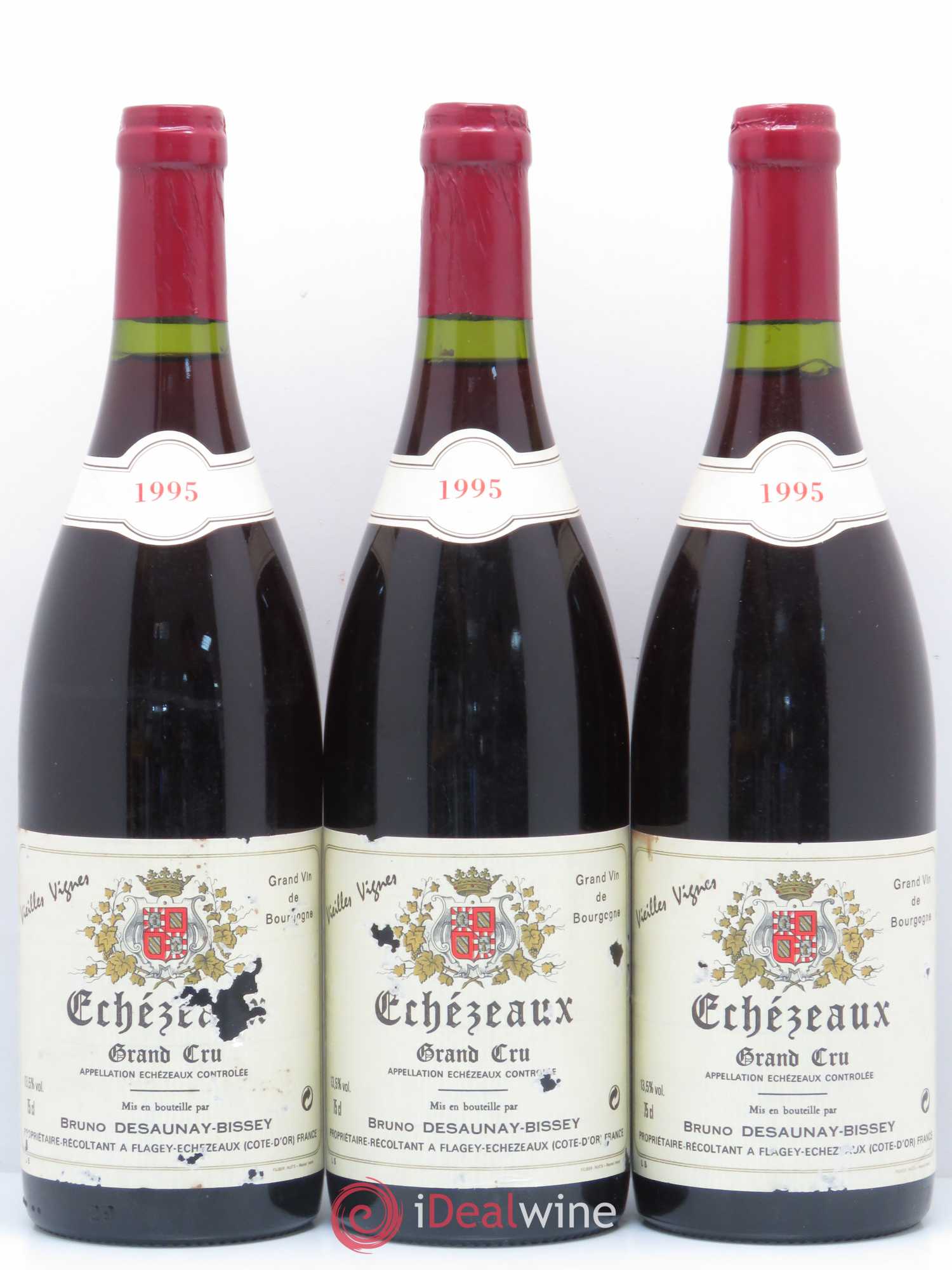 Echezeaux Grand Cru Vieilles Vignes Domaine Bruno Desaunay-Bissey 1995 - Posten von 3 Flaschen - 0
