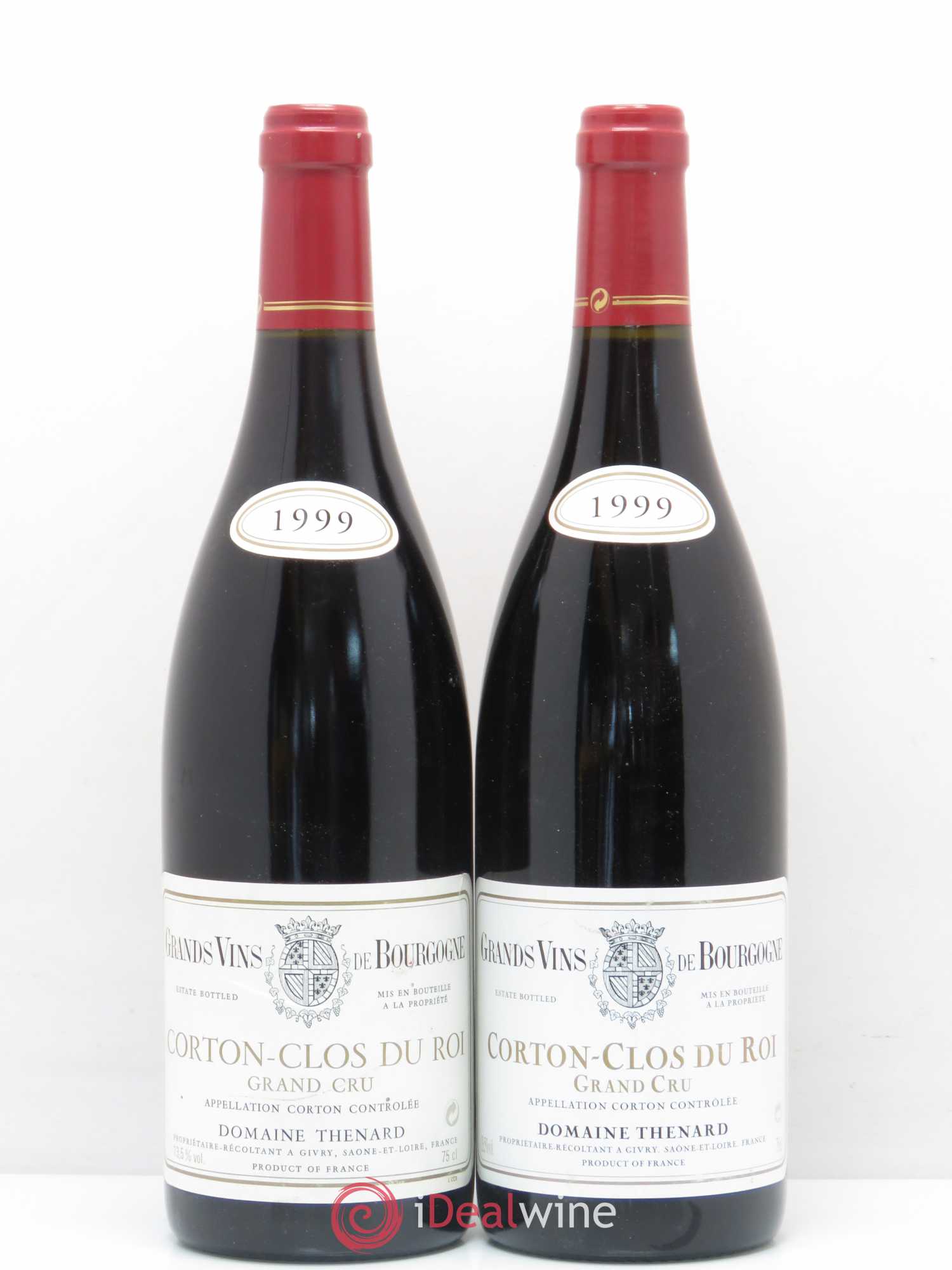 Corton Grand Cru Clos du Roi Domaine Thénard 1999 - Posten von 2 Flaschen - 0
