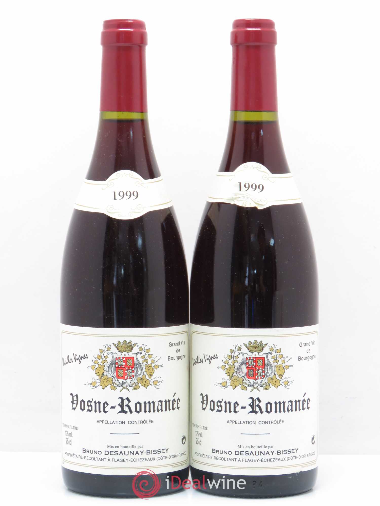 Vosne-Romanée Vieilles Vignes Domaine Bruno Desaunay-Bissey 1999 - Posten von 2 Flaschen - 0