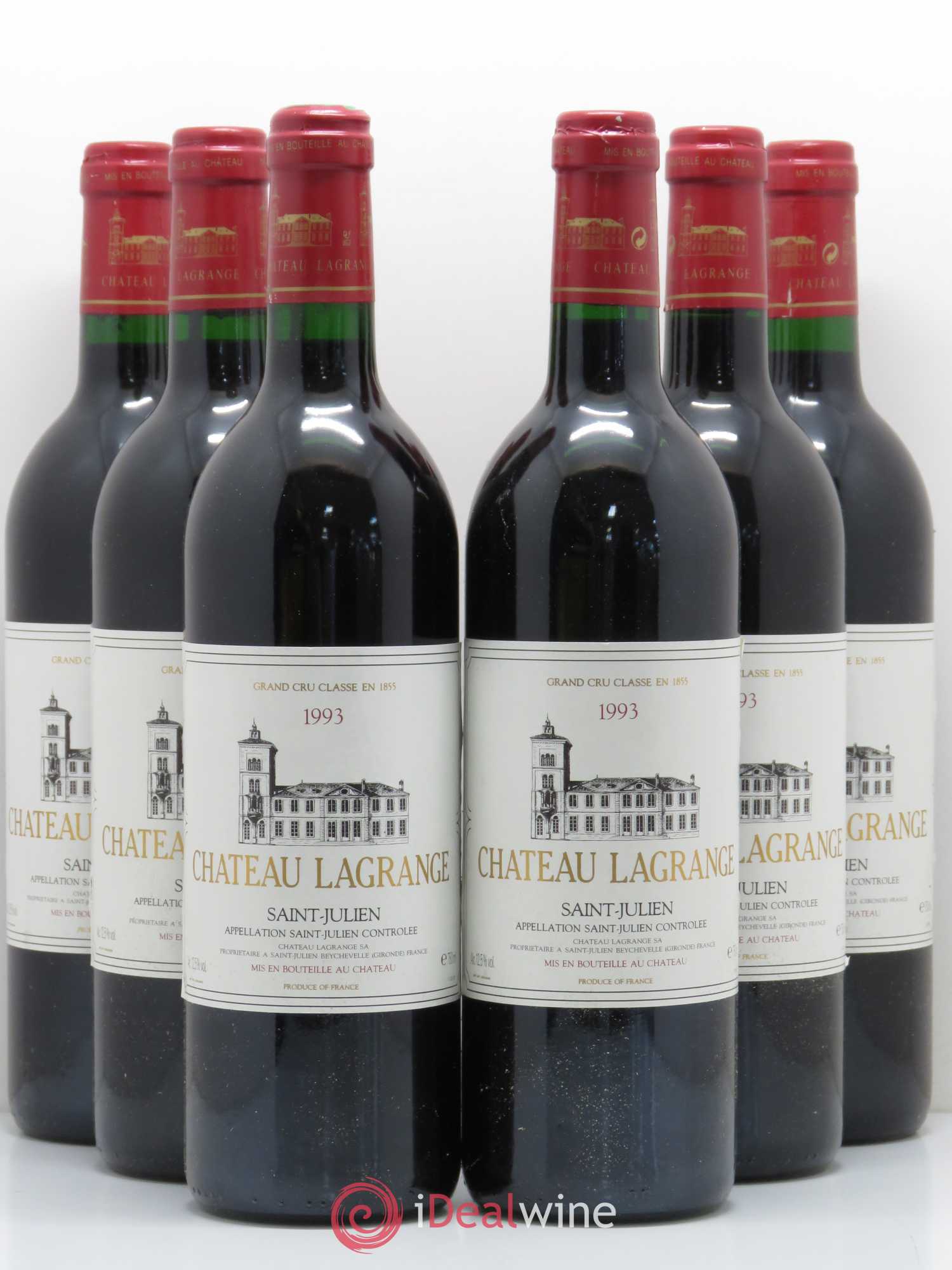 Château Lagrange 3ème Grand Cru Classé 1993 - Lot de 6 bouteilles - 0