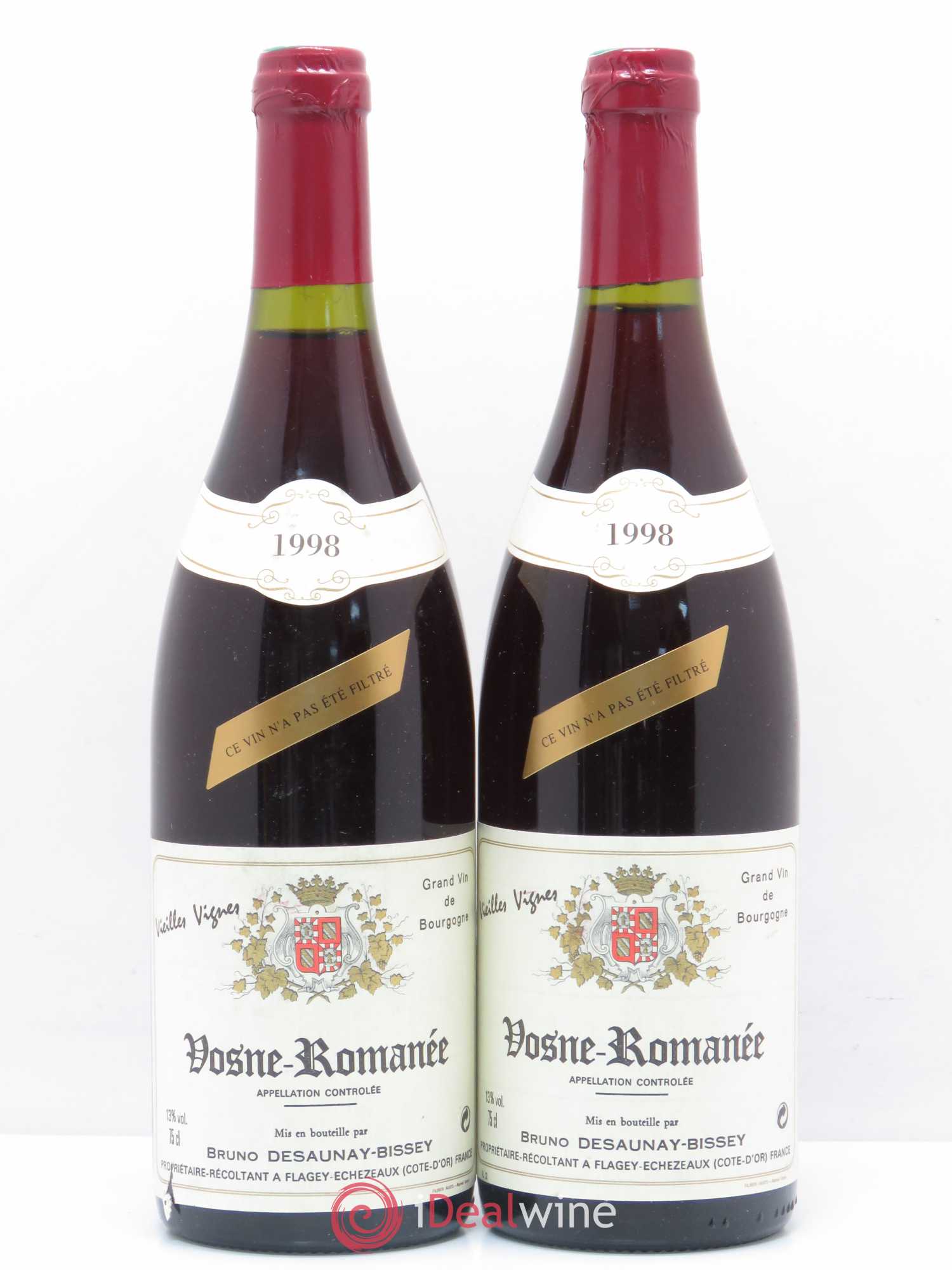 Vosne-Romanée Vieilles Vignes Bruno Desaunay-Bissey 1998 - Posten von 2 Flaschen - 0