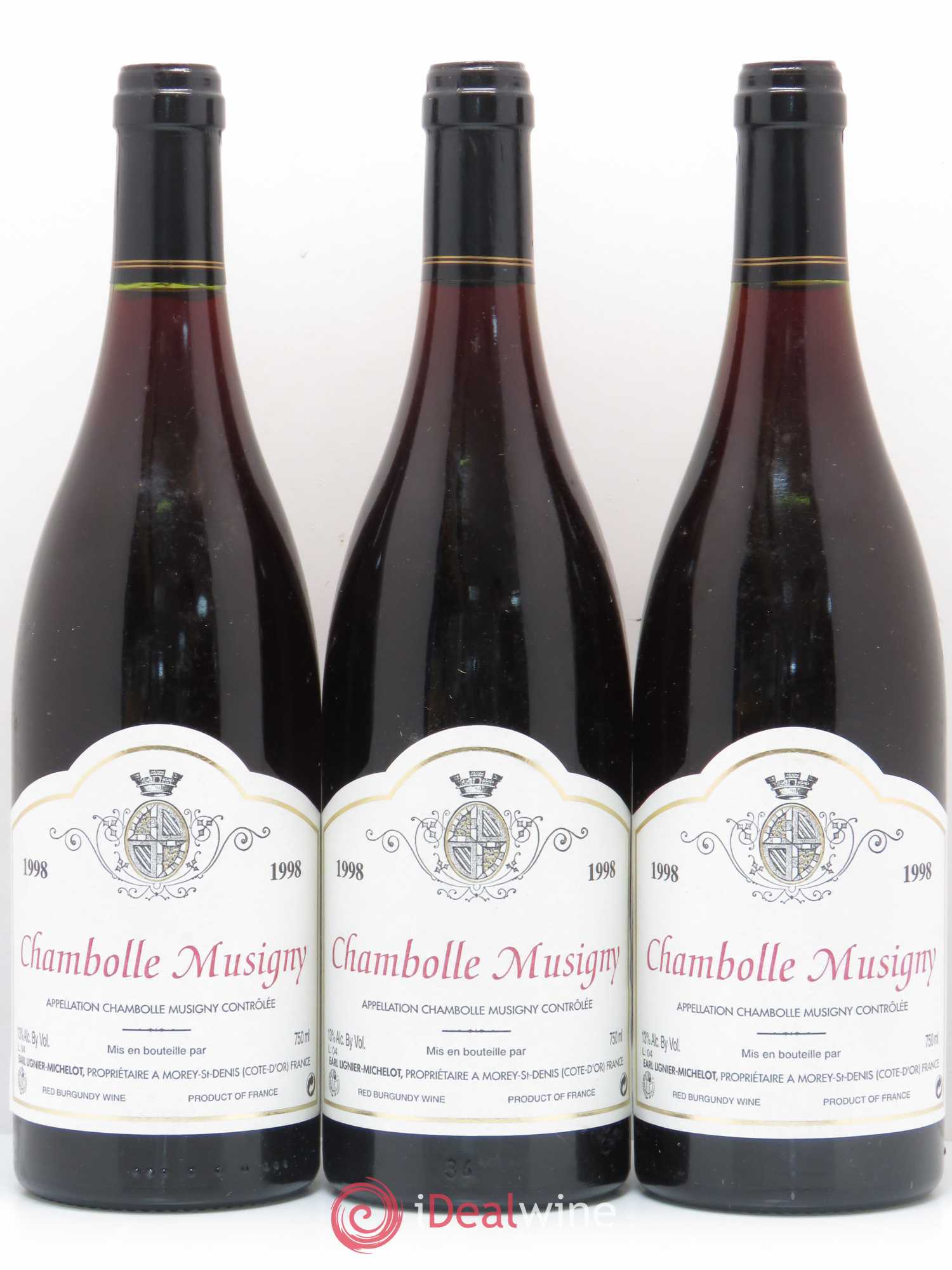 Chambolle-Musigny Vieilles vignes Lignier-Michelot (Domaine) 1998 - Lot de 3 bouteilles - 0