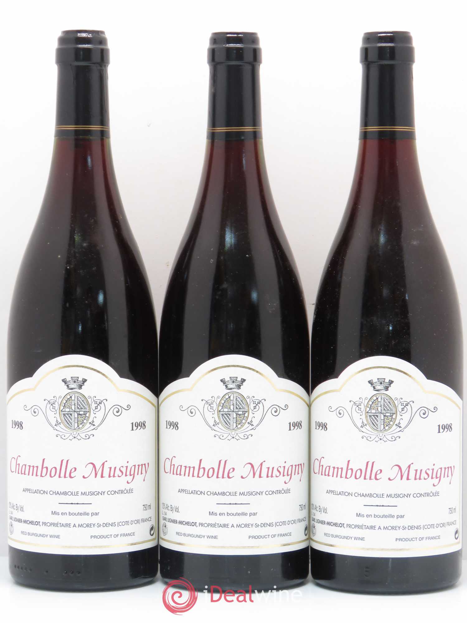 Chambolle-Musigny Vieilles vignes Lignier-Michelot (Domaine) 1998 - Lot de 3 bouteilles - 0