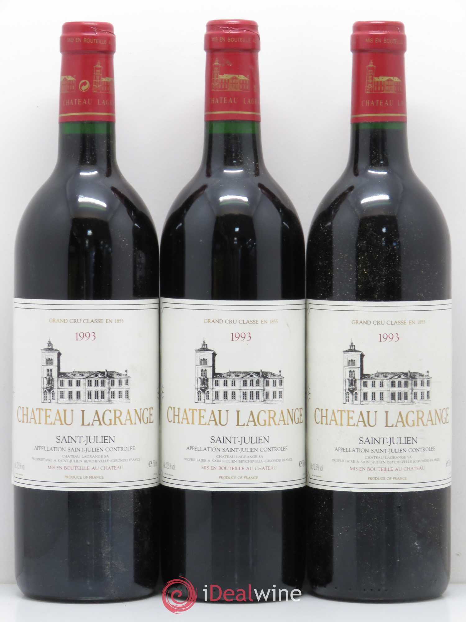 Château Lagrange 3ème Grand Cru Classé 1993 - Lot de 6 bouteilles - 1