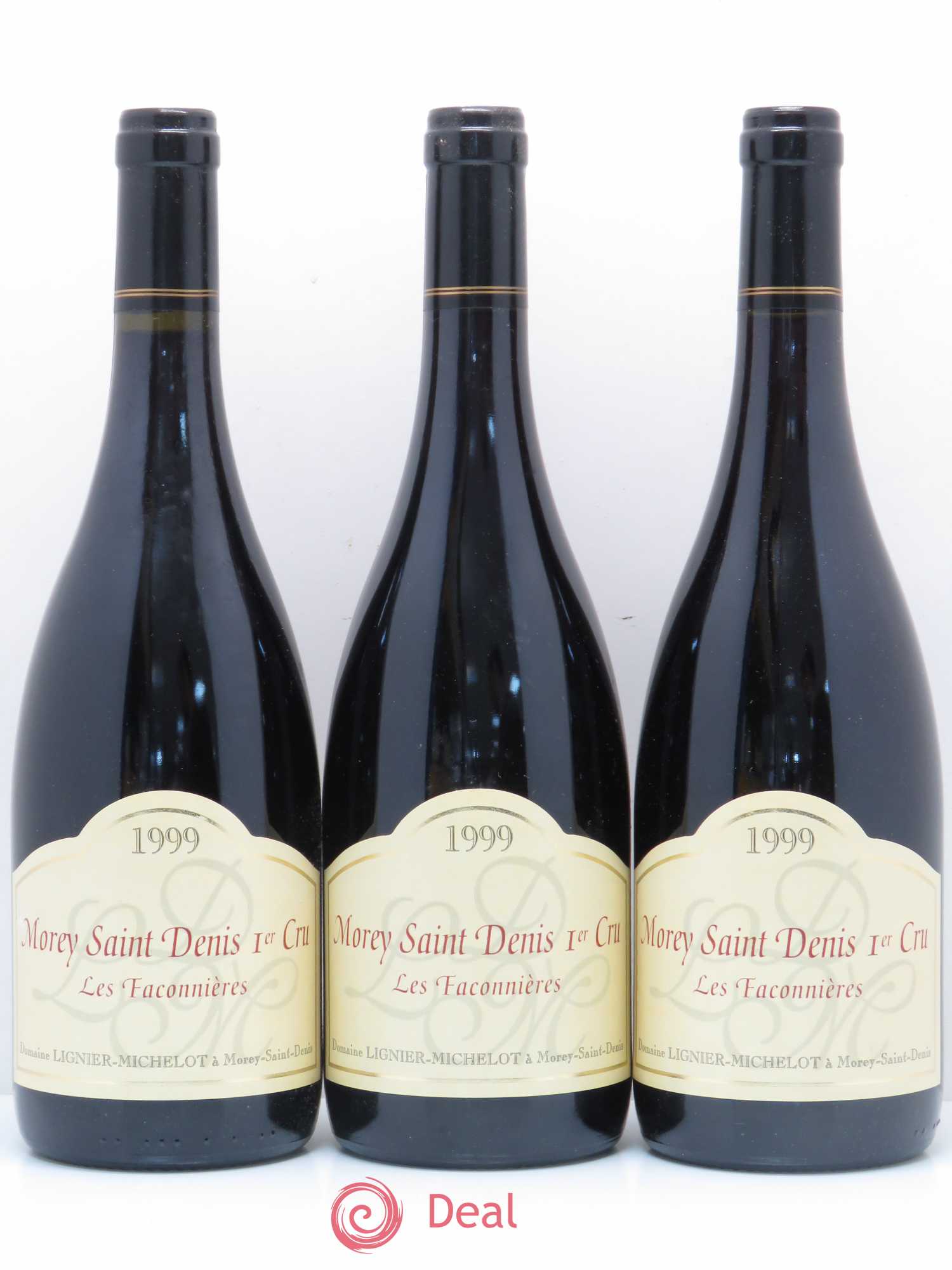 Morey-Saint-Denis 1er Cru Les Faconnières Lignier-Michelot 1999 - Posten von 3 Flaschen - 0