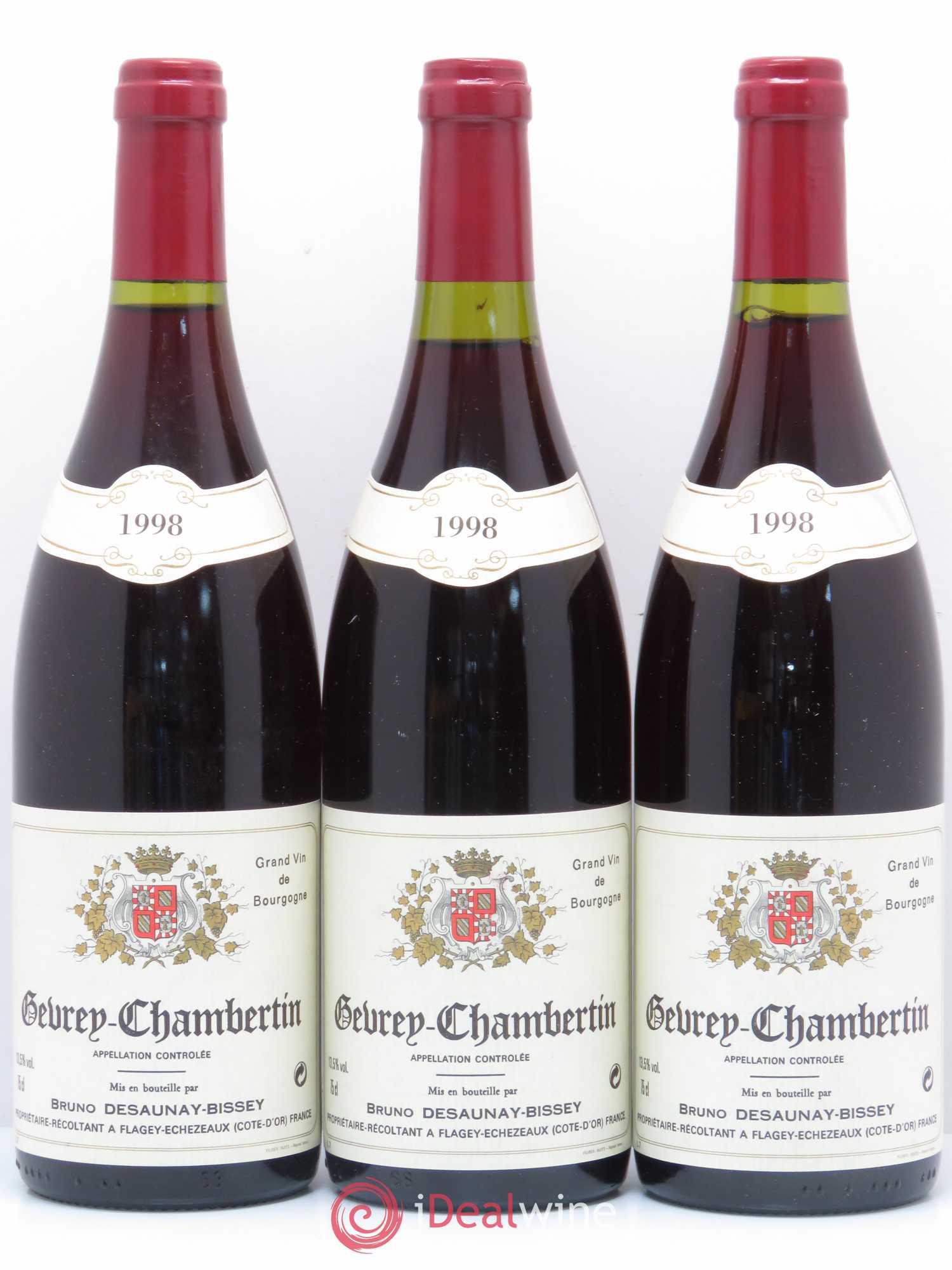 Gevrey-Chambertin Domaine Bruno Desaunay-Bissey 1998 - Posten von 6 Flaschen - 2