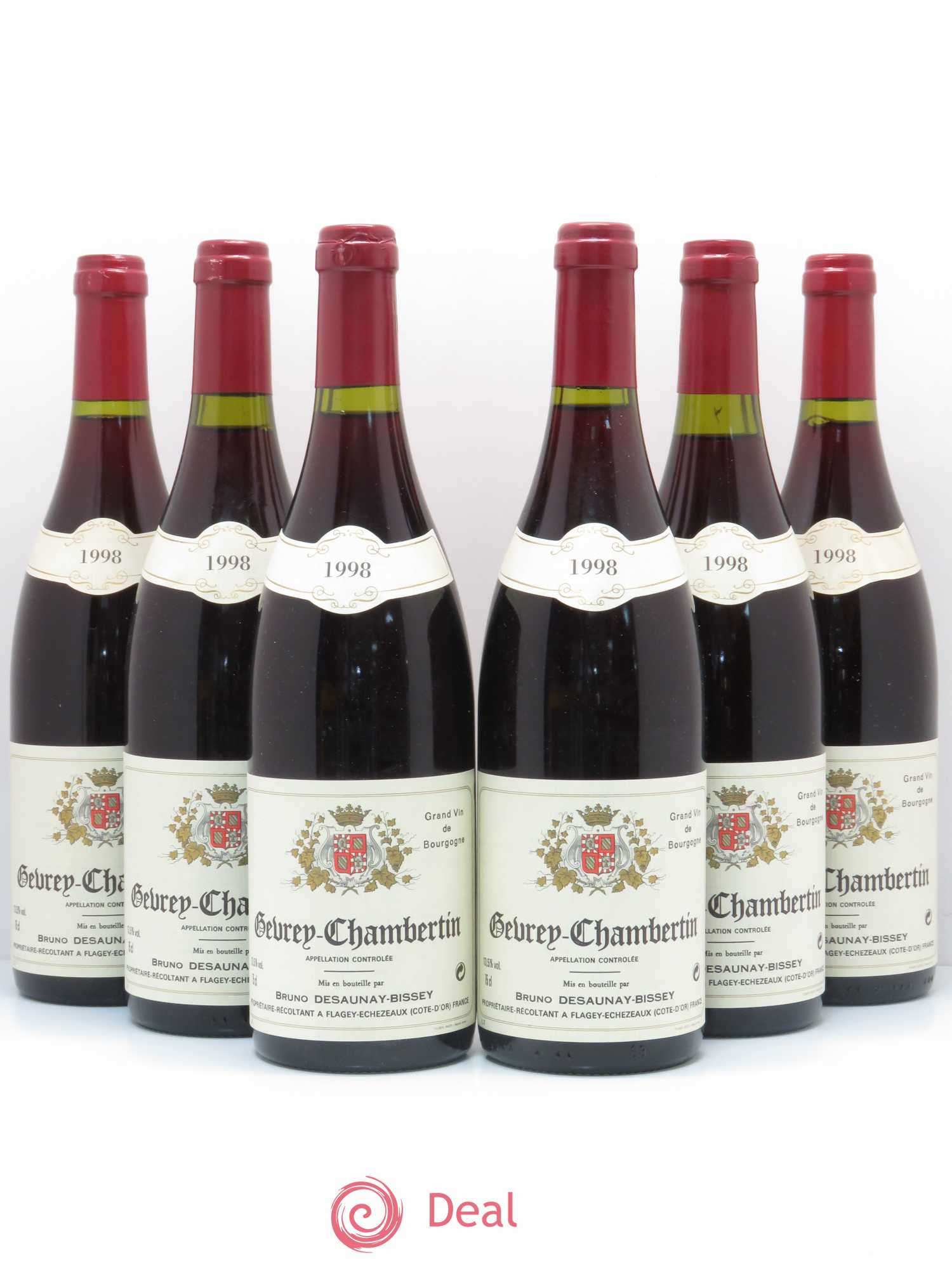 Gevrey-Chambertin Domaine Bruno Desaunay-Bissey 1998 - Posten von 6 Flaschen - 0
