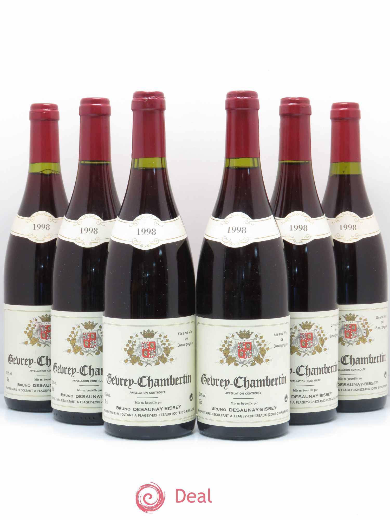 Gevrey-Chambertin Domaine Bruno Desaunay-Bissey 1998 - Posten von 6 Flaschen - 0
