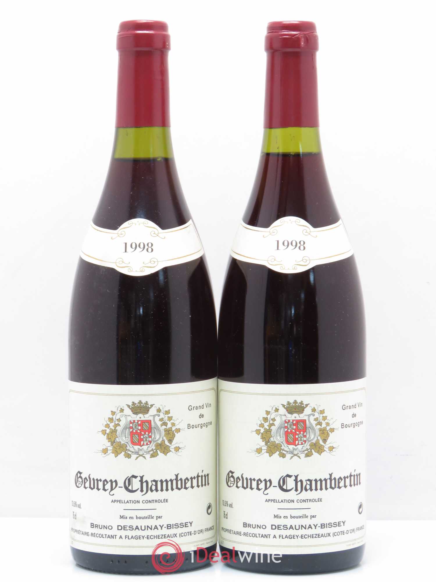 Gevrey-Chambertin Domaine Bruno Desaunay-Bissey 1998 - Posten von 2 Flaschen - 0