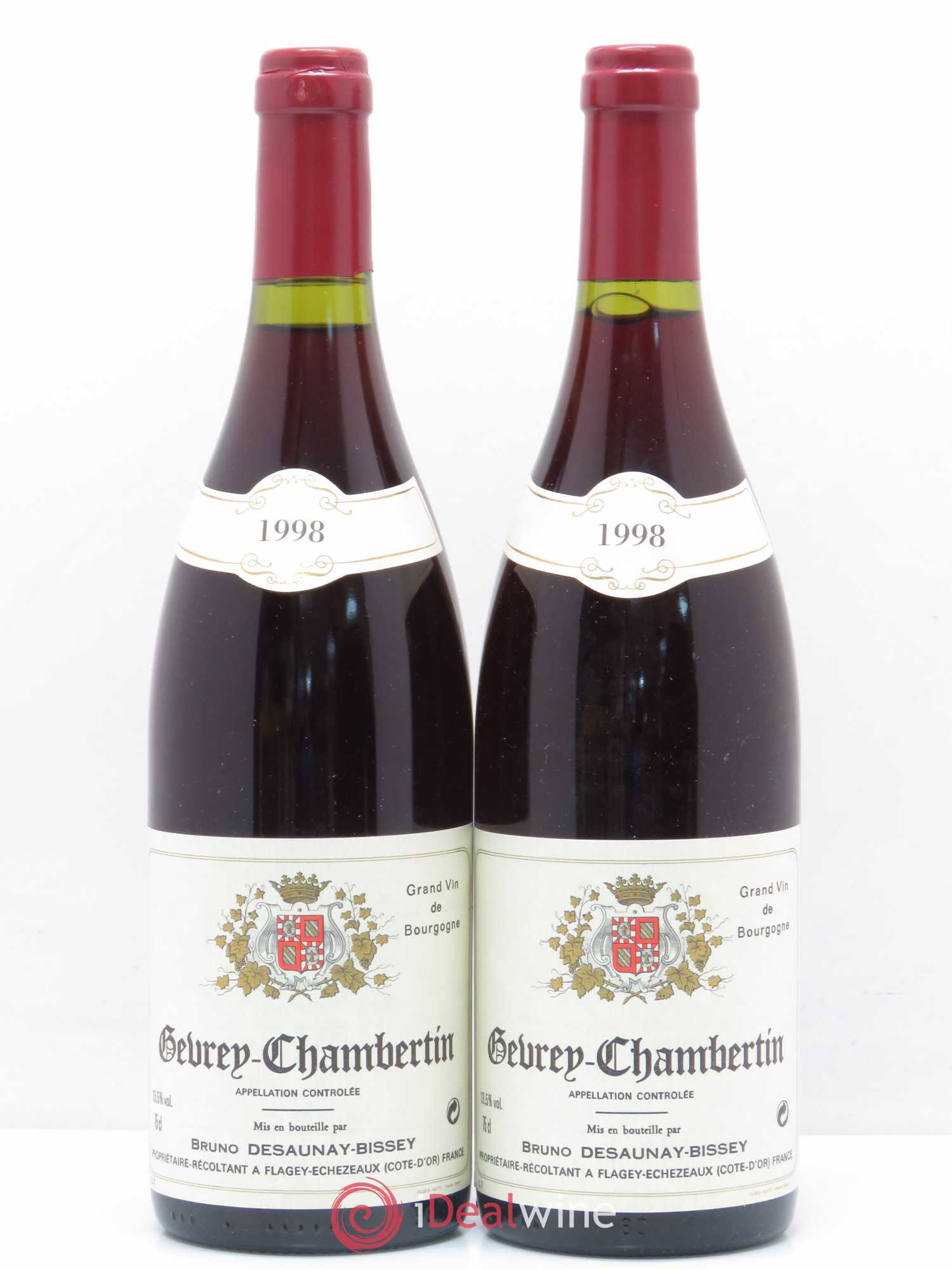 Gevrey-Chambertin Domaine Bruno Desaunay-Bissey 1998 - Posten von 2 Flaschen - 0