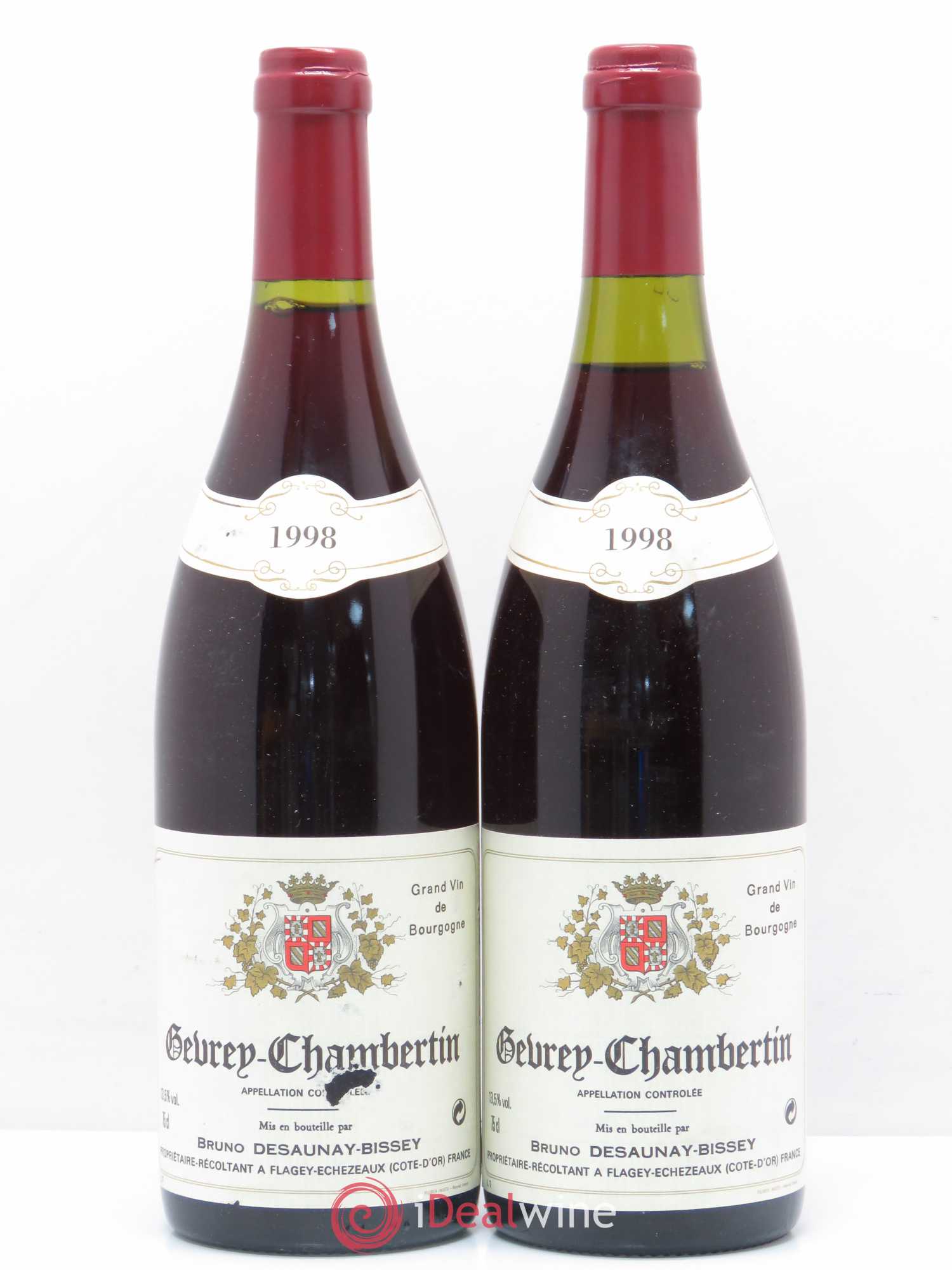 Gevrey-Chambertin Domaine Bruno Desaunay-Bissey 1998 - Posten von 2 Flaschen - 0