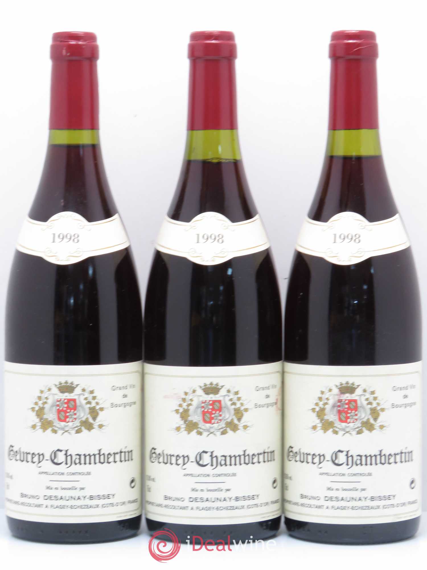 Gevrey-Chambertin Domaine Bruno Desaunay-Bissey 1998 - Posten von 6 Flaschen - 2