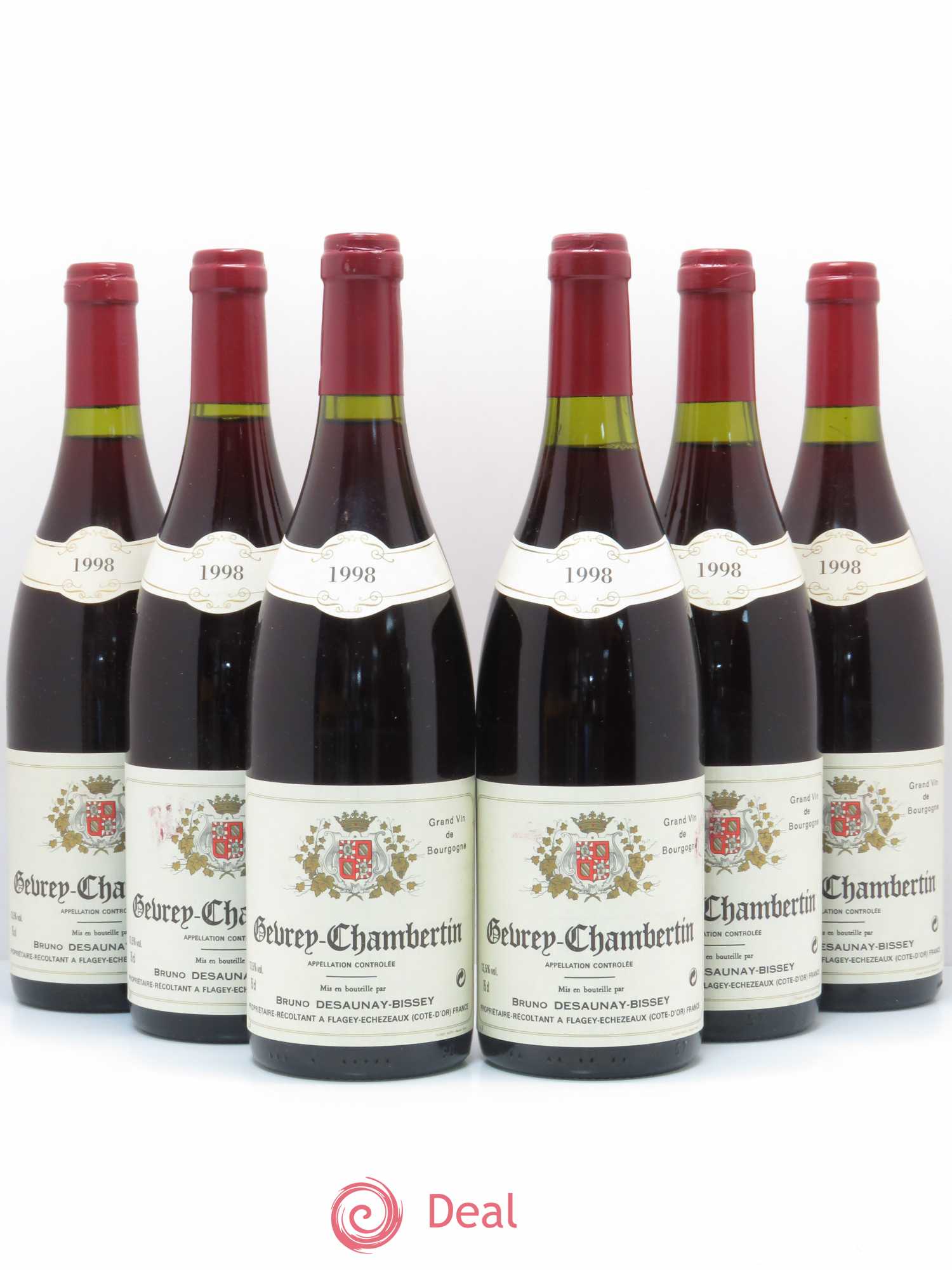 Gevrey-Chambertin Domaine Bruno Desaunay-Bissey 1998 - Posten von 6 Flaschen - 0