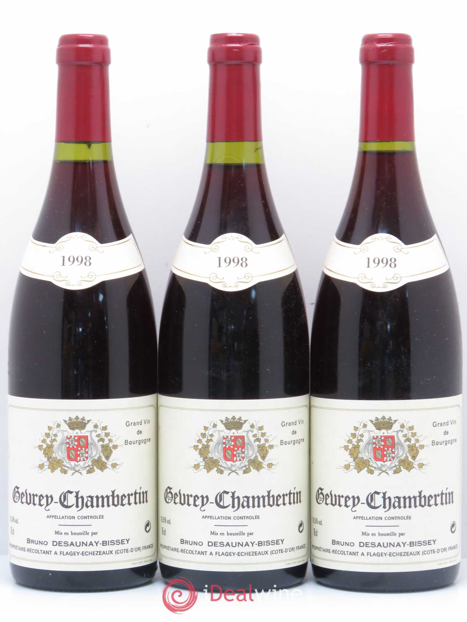 Gevrey-Chambertin Bruno Desaunay-Bissey 1998 - Posten von 6 Flaschen - 1