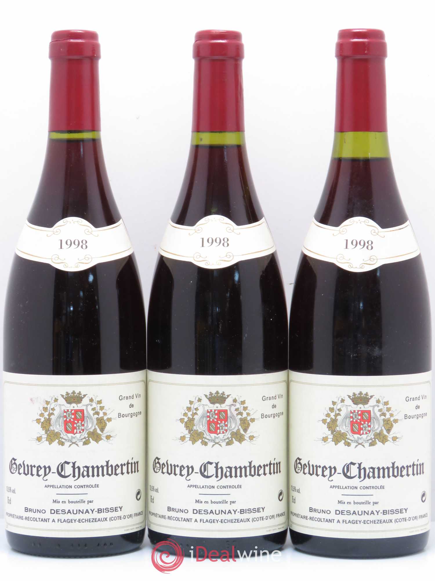 Gevrey-Chambertin Bruno Desaunay-Bissey 1998 - Posten von 6 Flaschen - 2