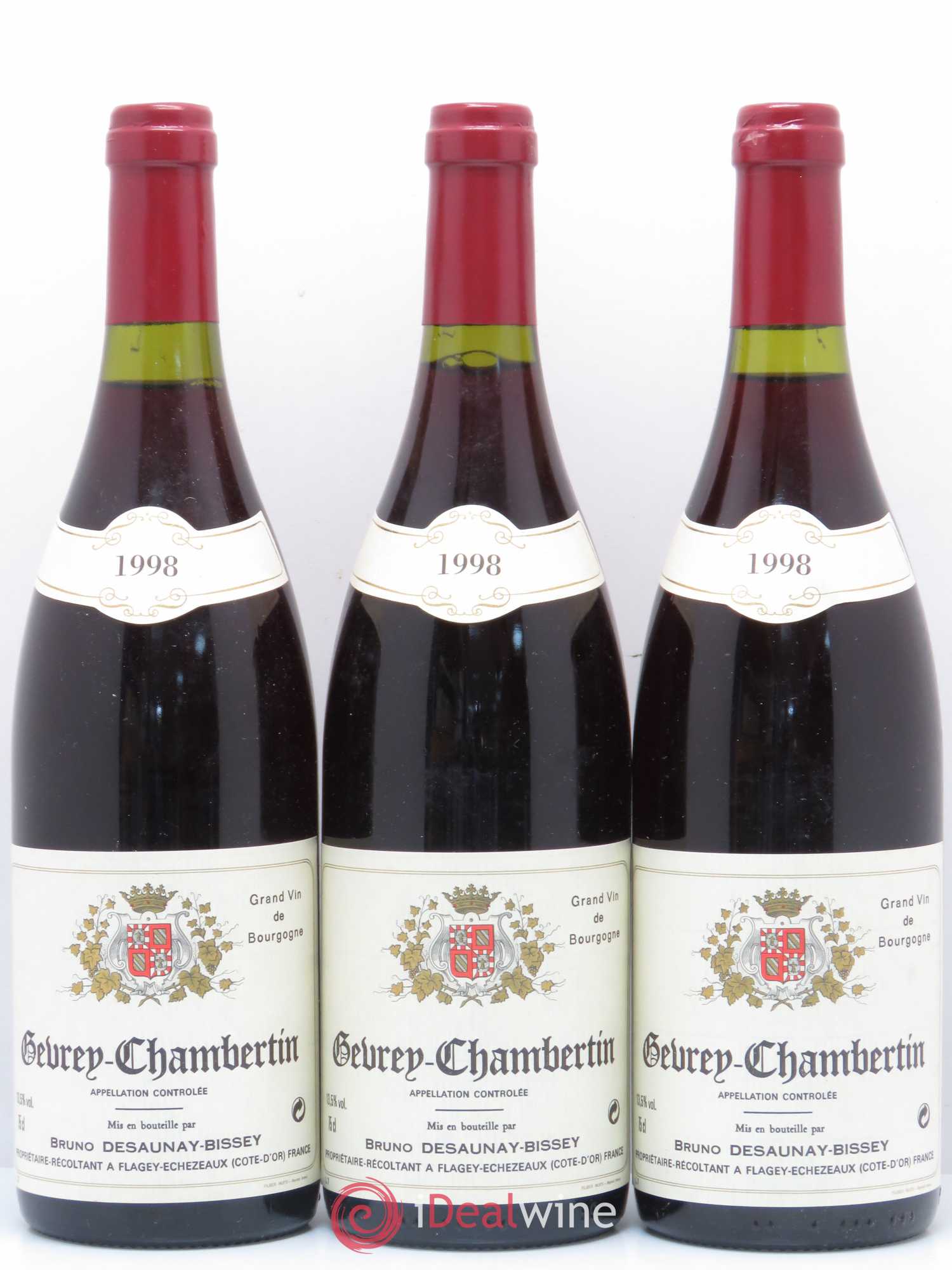 Gevrey-Chambertin Bruno Desaunay-Bissey 1998 - Posten von 12 Flaschen - 1