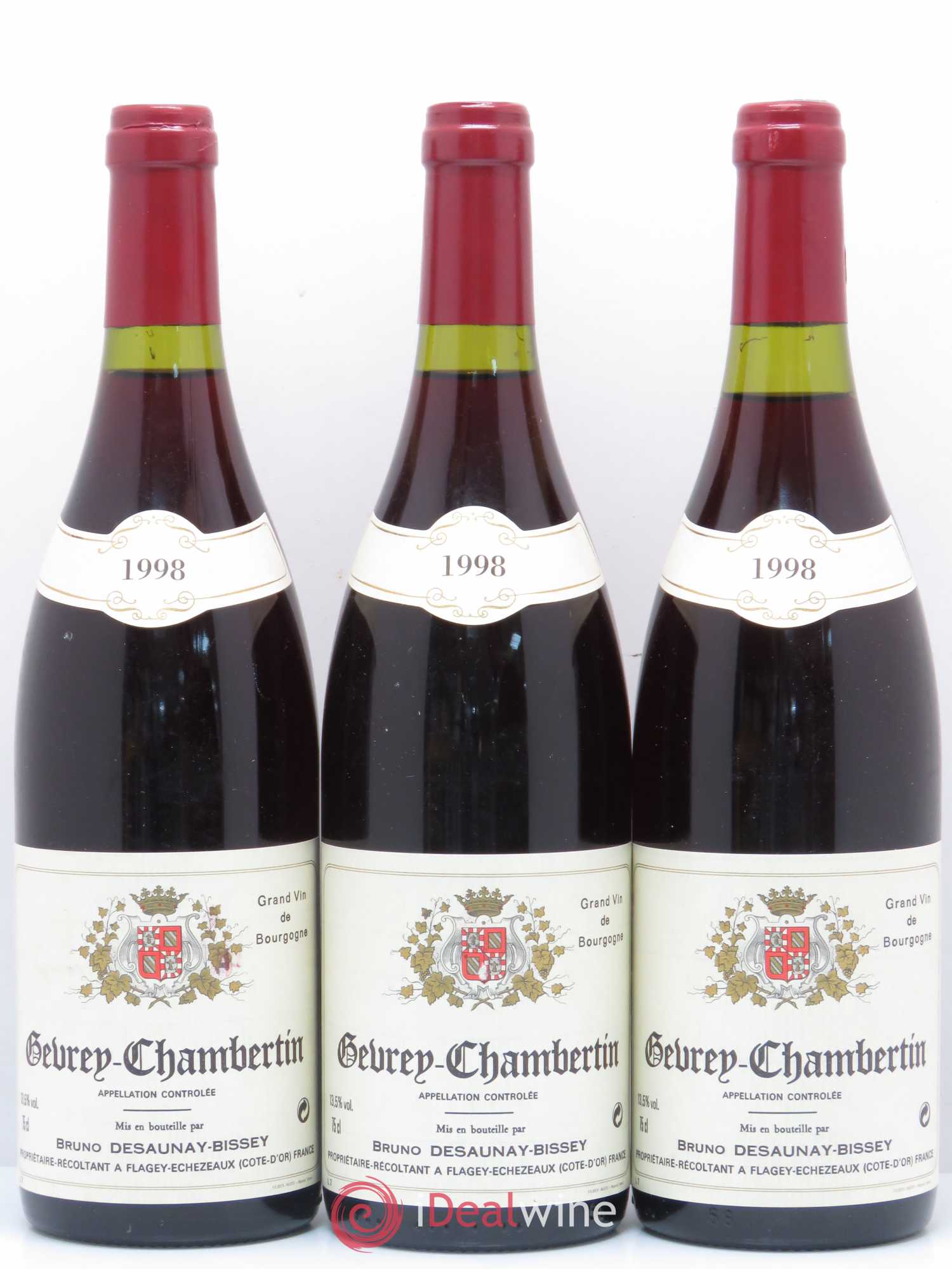 Gevrey-Chambertin Bruno Desaunay-Bissey 1998 - Posten von 12 Flaschen - 2