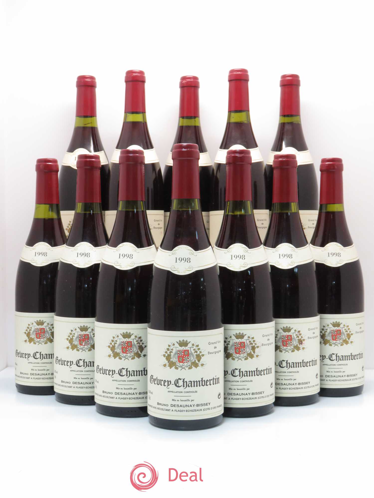Gevrey-Chambertin Bruno Desaunay-Bissey 1998 - Posten von 12 Flaschen - 0