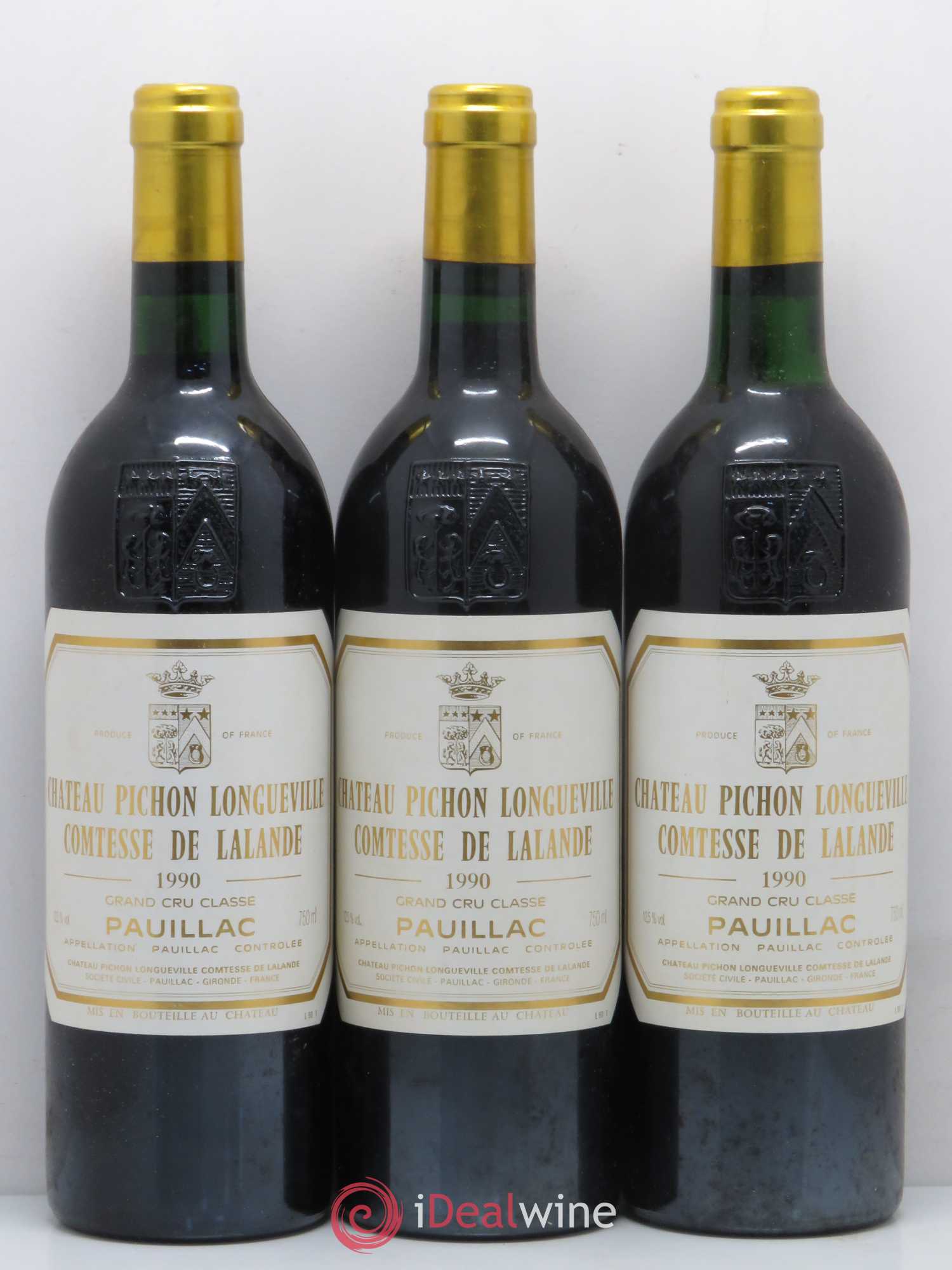 Château Pichon Longueville Comtesse de Lalande 2ème Grand Cru Classé 1990 - Lot de 6 bouteilles - 1
