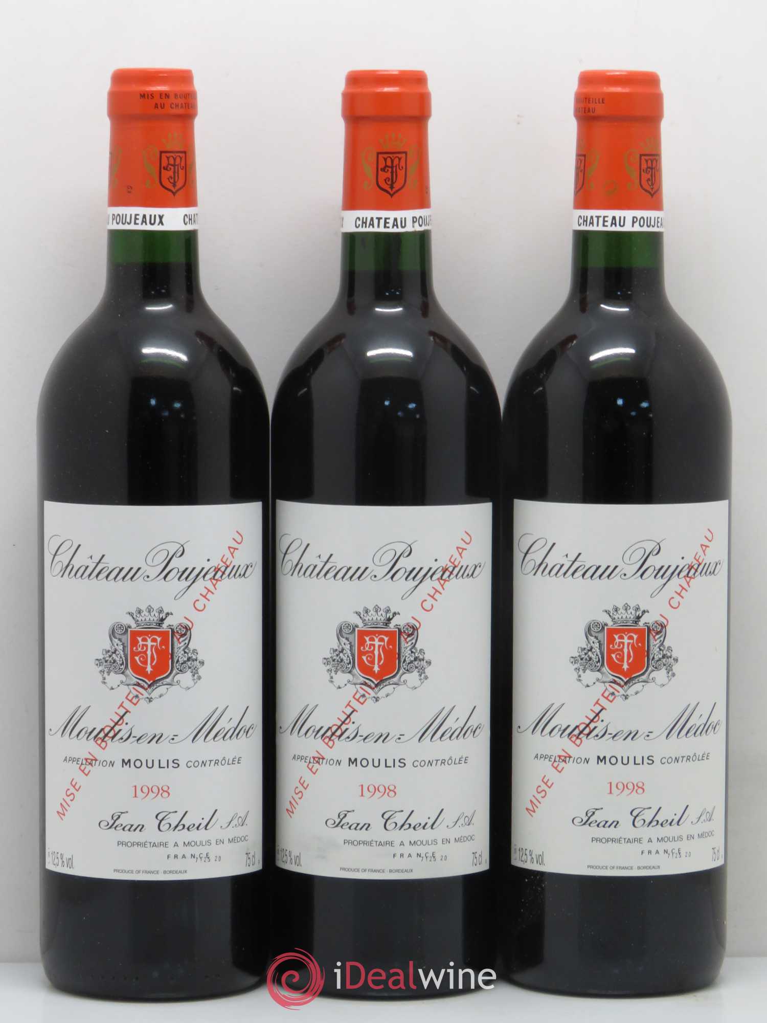 Château Poujeaux 1998 - Lot de 6 bouteilles - 1