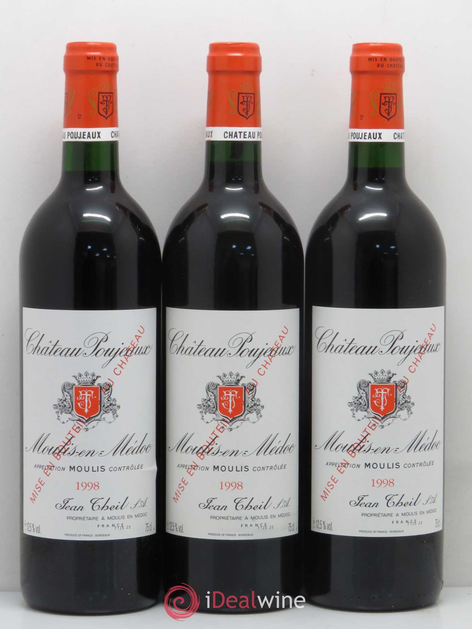 Château Poujeaux 1998 - Lot de 6 bouteilles - 2