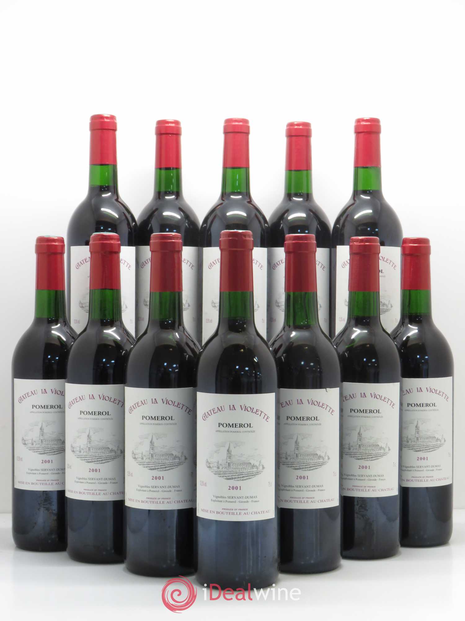 Château la Violette 2001 - Lot de 12 bouteilles - 0