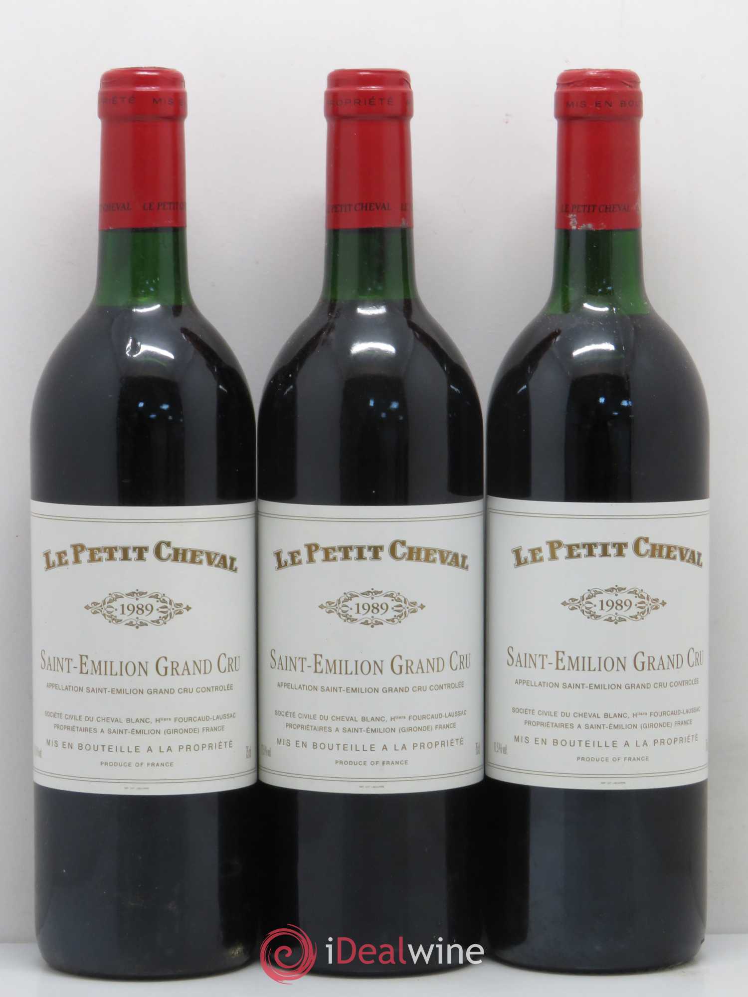 Le Petit Cheval Second Vin 1989 - Lot de 6 bouteilles - 1