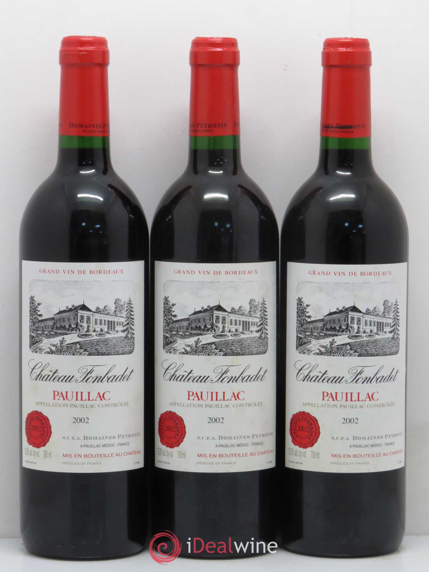 Château Fonbadet 2002 - Lot de 12 bouteilles - 1