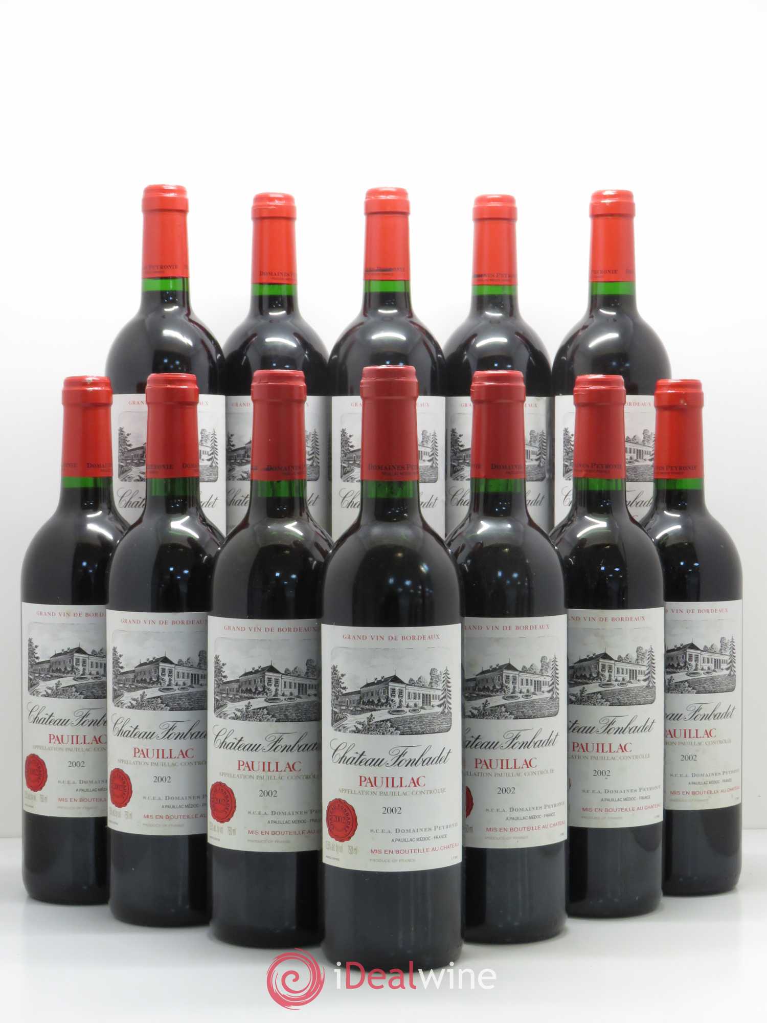 Château Fonbadet 2002 - Lot de 12 bouteilles - 0