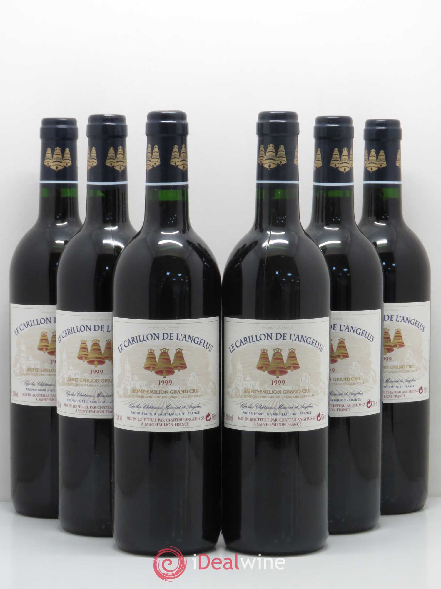 Le Carillon de l'Angélus Second Vin 1999 - Lot de 6 bouteilles - 0