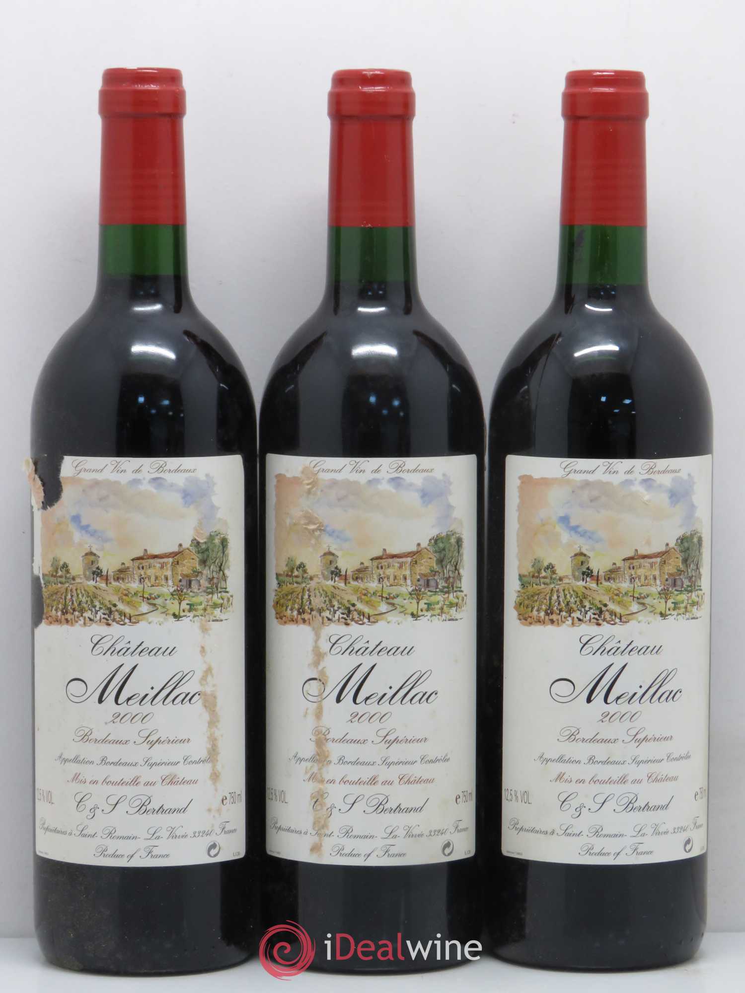 Bordeaux Château Meillac 2000 - Posten von 6 Flaschen - 1