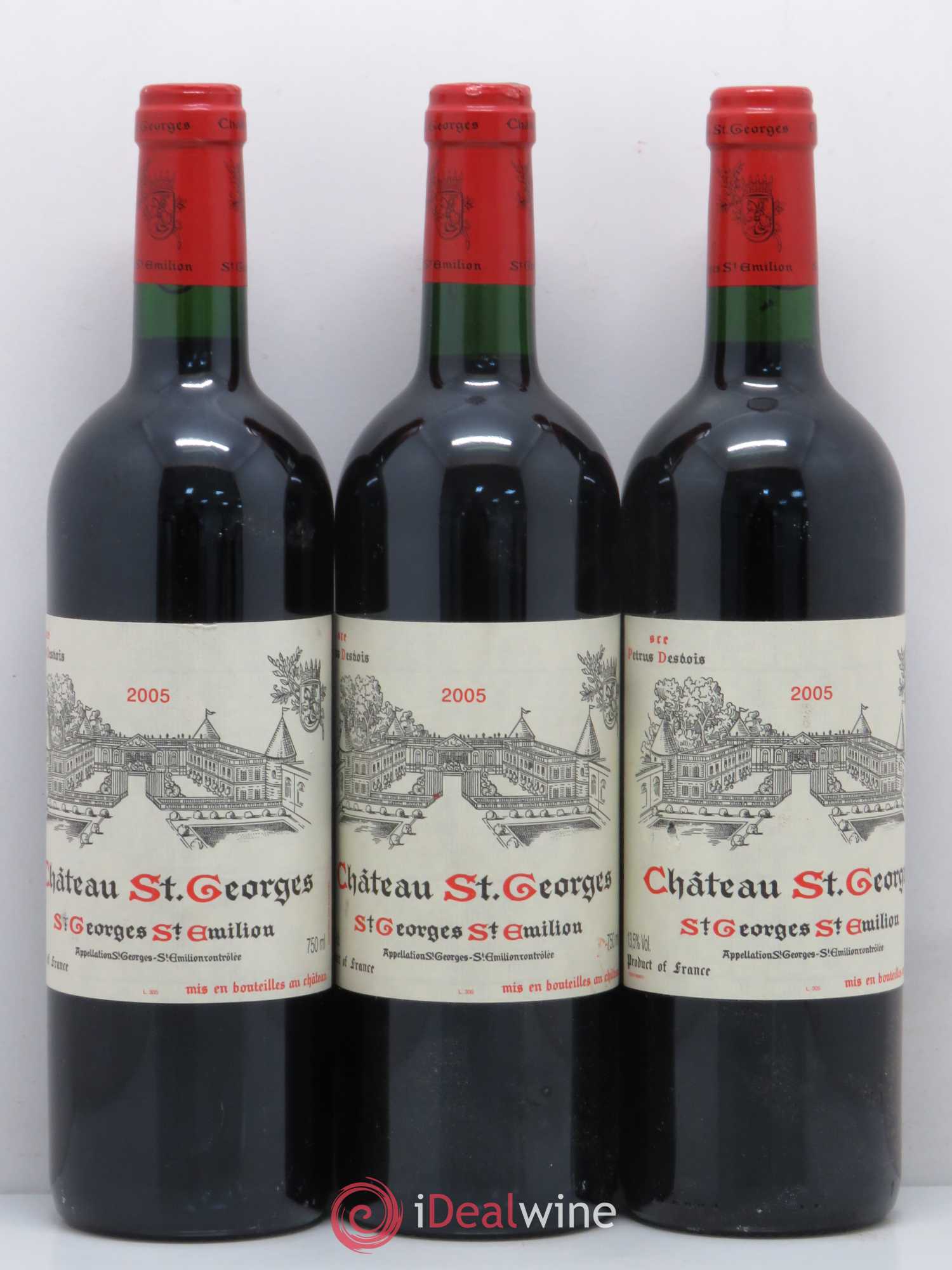 Bordeaux Château Saint-Georges Saint-Georges Saint-Emilion 2005 - Posten von 6 Flaschen - 2