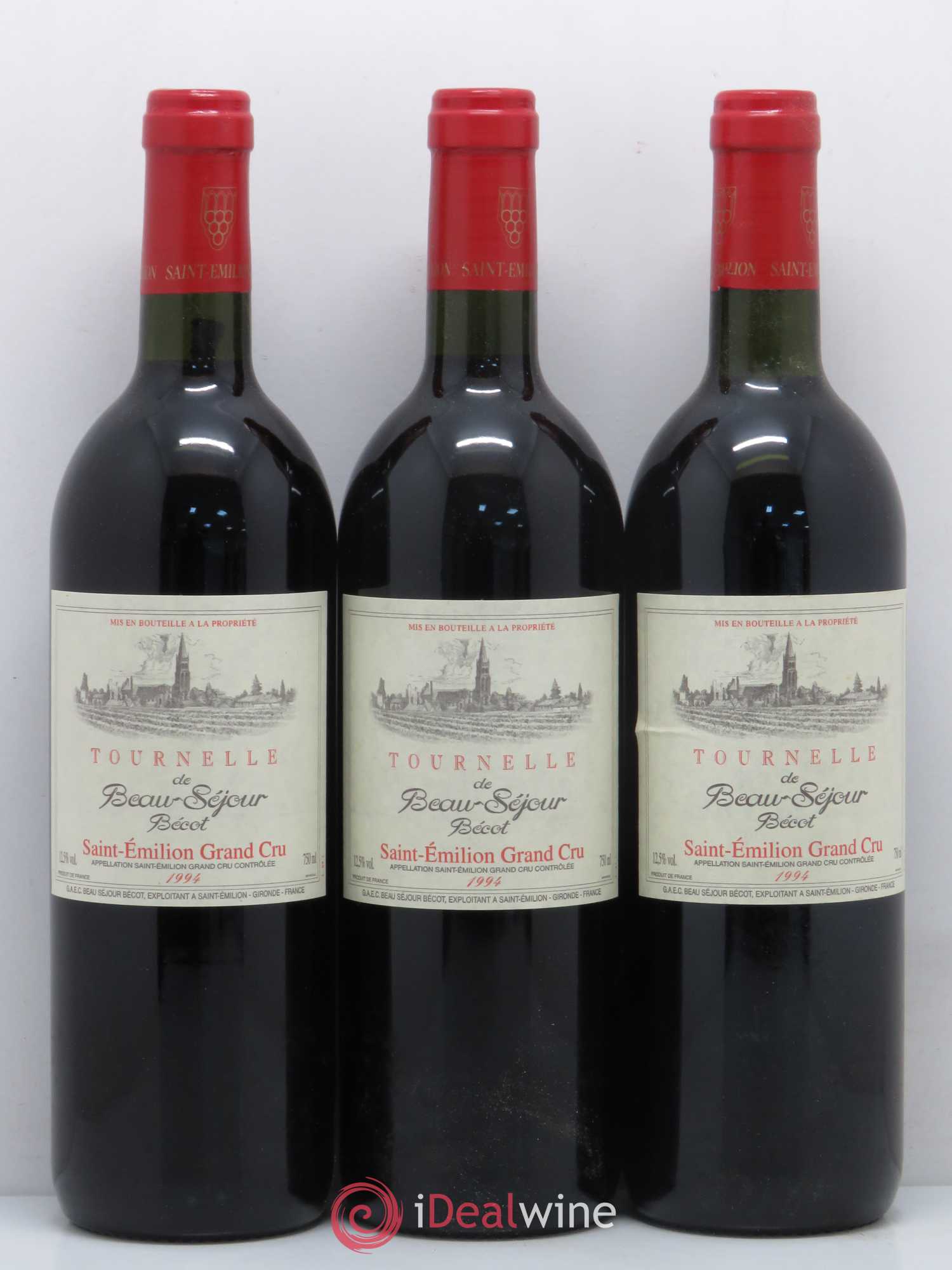 Saint-Émilion La Tournelle de Beau-Séjour Bécot 1994 - Posten von 12 Flaschen - 3