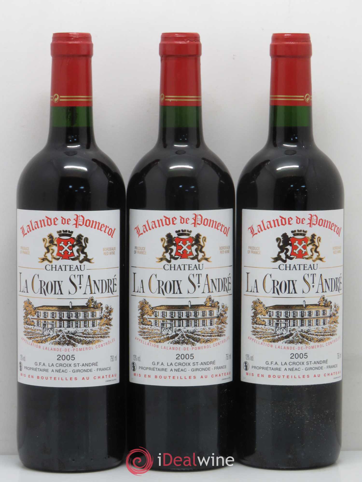 Bordeaux Lalande de Pomerol Château La Croix Saint André 2005 - Lot de 12 bouteilles - 2
