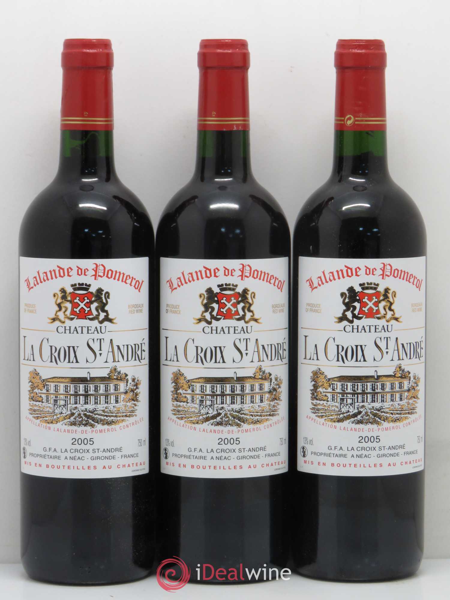 Bordeaux Lalande de Pomerol Château La Croix Saint André 2005 - Lot of 12 bottles - 3